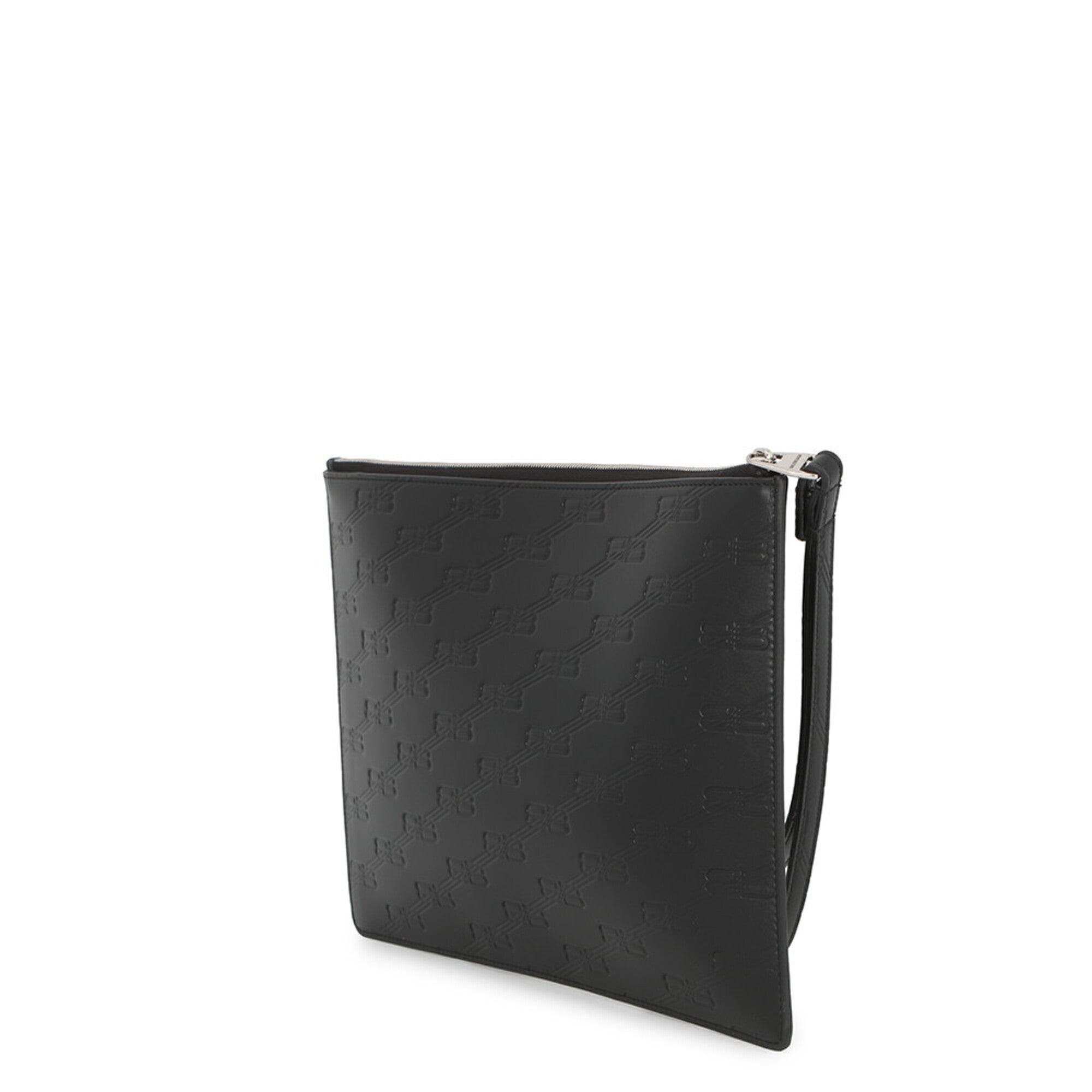 Balenciaga Black Leather Clutch Bag Handbag Pouch (Pre-Owned)
