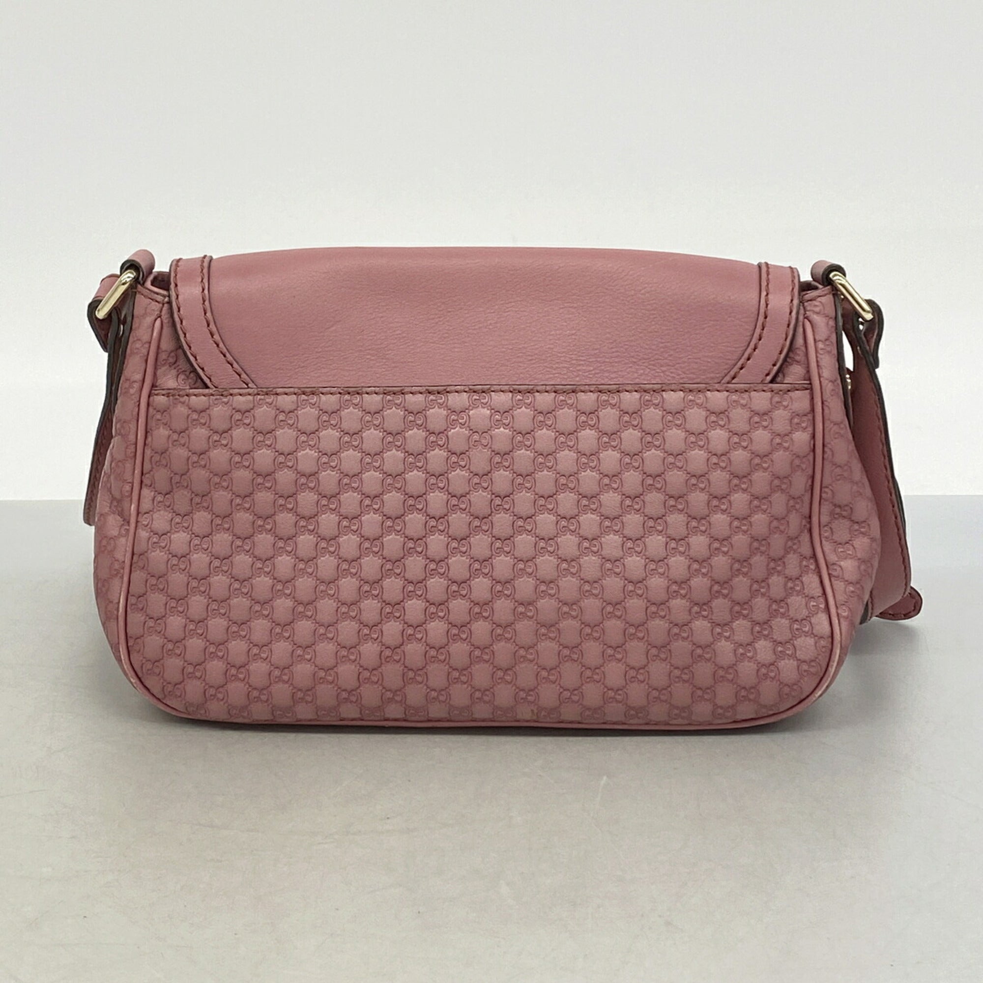 Gucci Pink Leather Shoulder Bag (Pre-Owned)