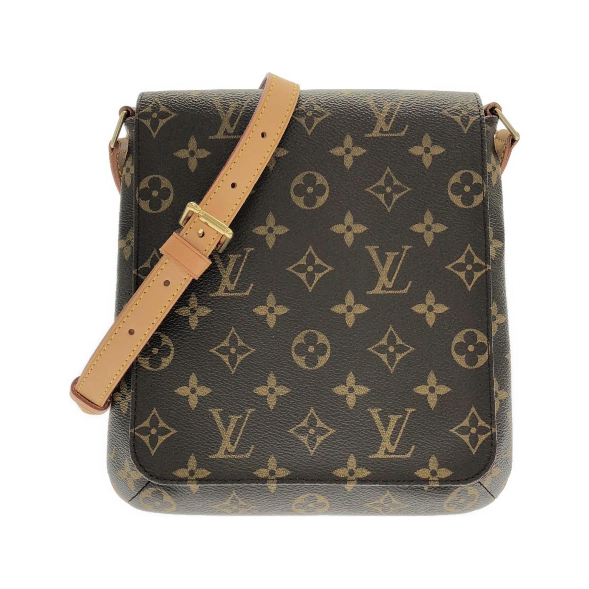 Louis Vuitton Monogram Marron Coated Canvas Shoulder Bag (Pre-Owned)