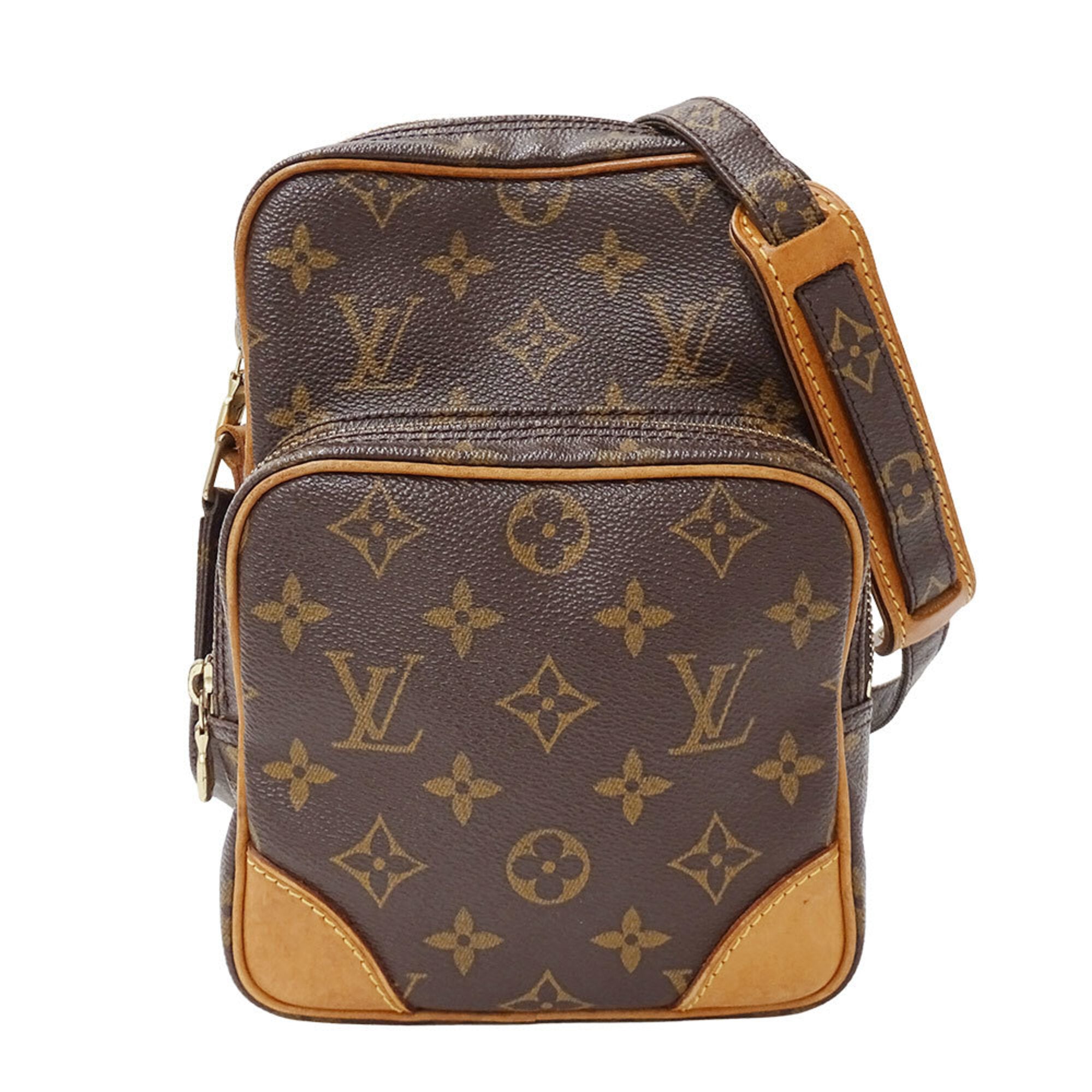 Louis Vuitton Brown Monogram Canvas Shoulder Bag (Pre-Owned)