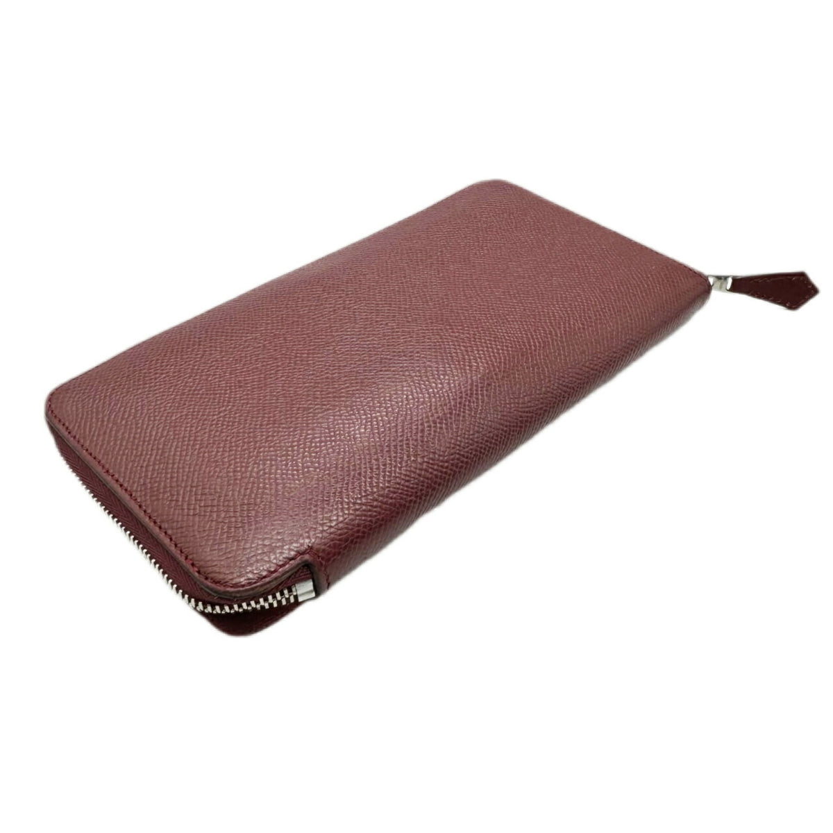 Hermes Azap Rouge H Epsom Leather Long Wallet (Bi-Fold) (Pre-Owned)