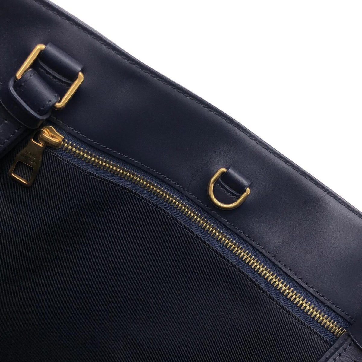 Louis Vuitton Ancre Blue Coated Canvas Handbag (Pre-Owned)