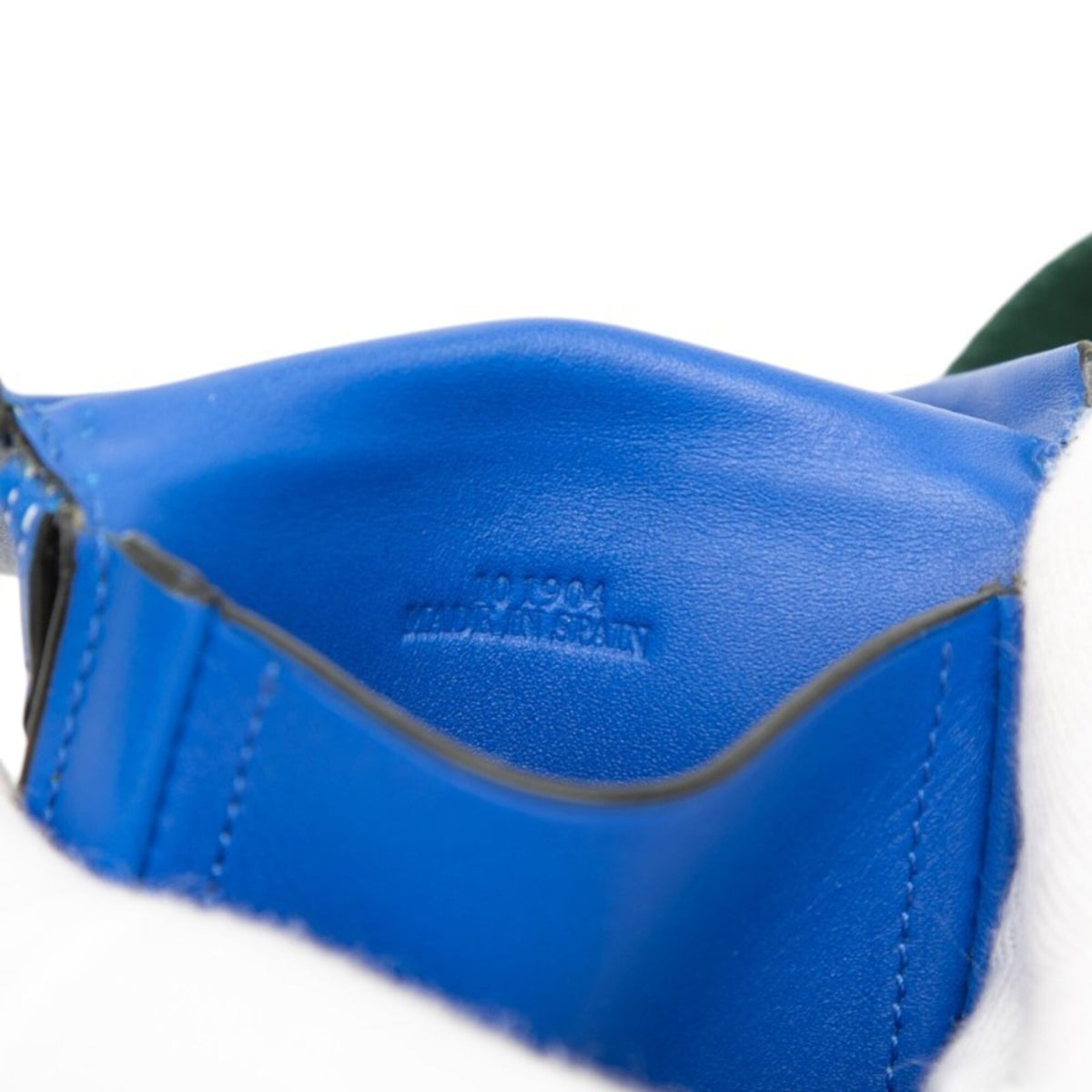 Loewe Blue Green Leather Shoulder Bag (Pre-Owned)