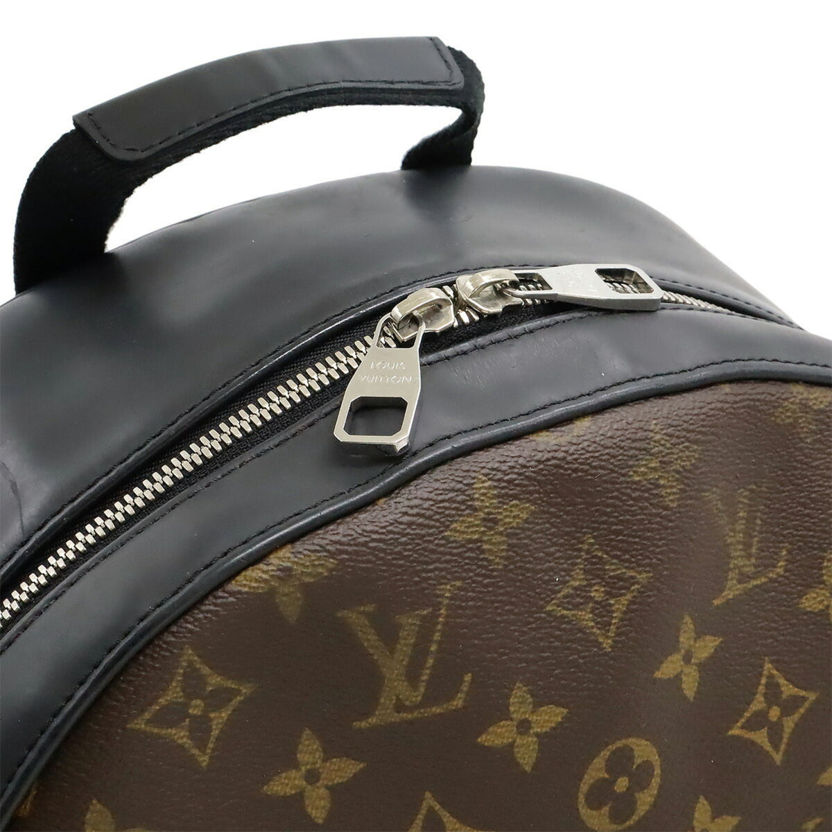 Louis Vuitton Black Brown Monogram Canvas Backpack Shoulder Bag (Pre-Owned)