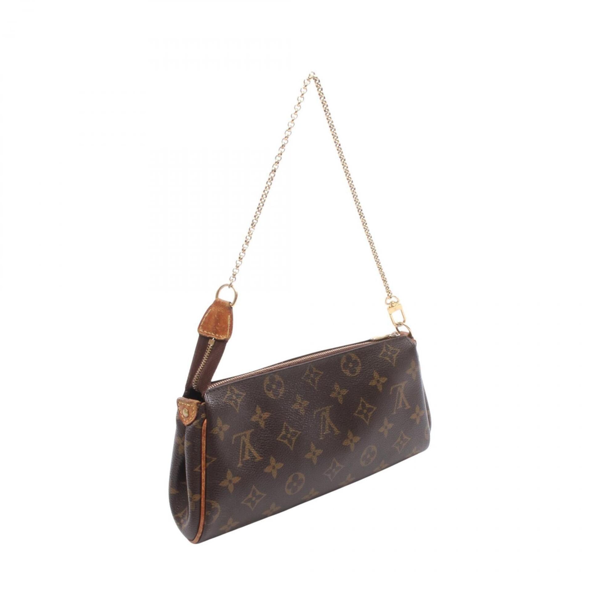 Louis Vuitton Brown Monogram Coated Canvas Leather Handbag Shoulder Bag (Pre-Owned)