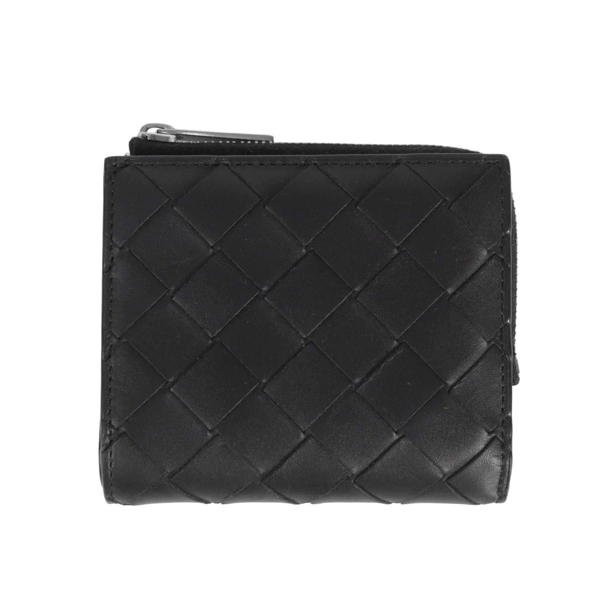Bottega Veneta Black Intrecciato Wallet (Bi-Fold) (Pre-Owned)