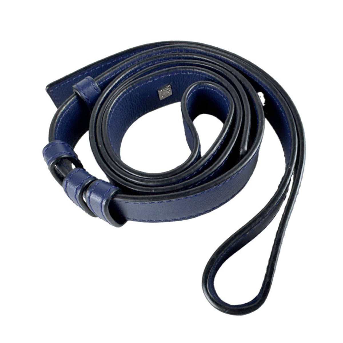 Loewe Navy Leather Handbag Shoulder Bag (Pre-Owned)