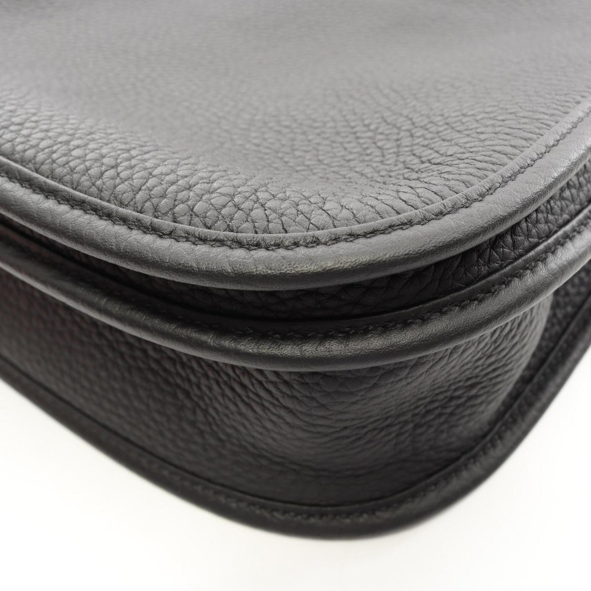 Hermes Black Taurillon Clemence Leather Handbag Shoulder Bag (Pre-Owned)