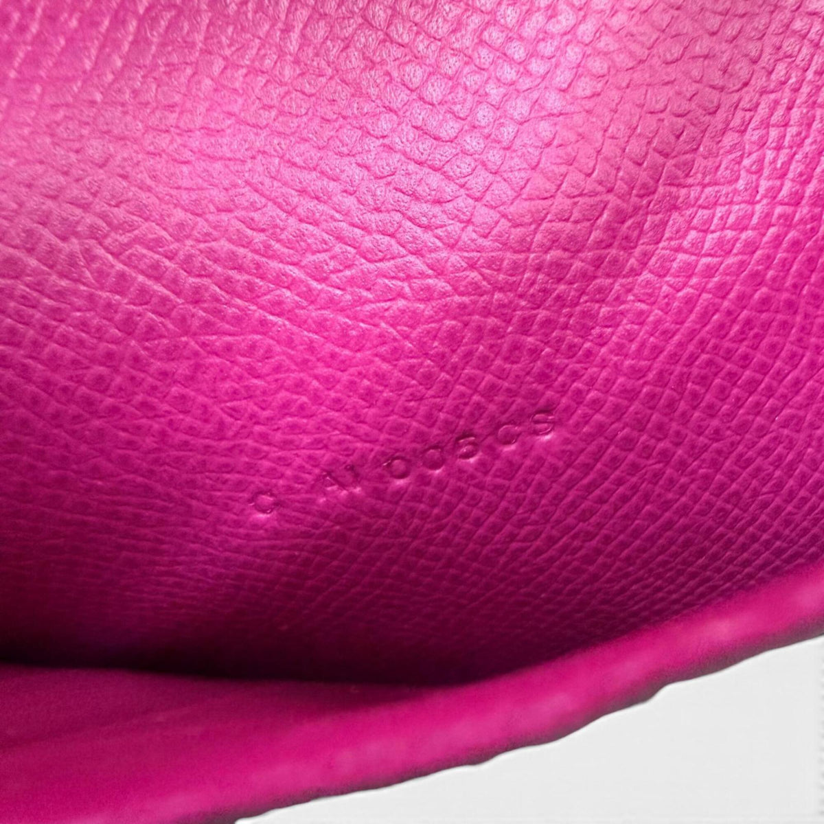Hermes Rose Purple Epsom Leather Wallet (Tri-Fold) (Pre-Owned)