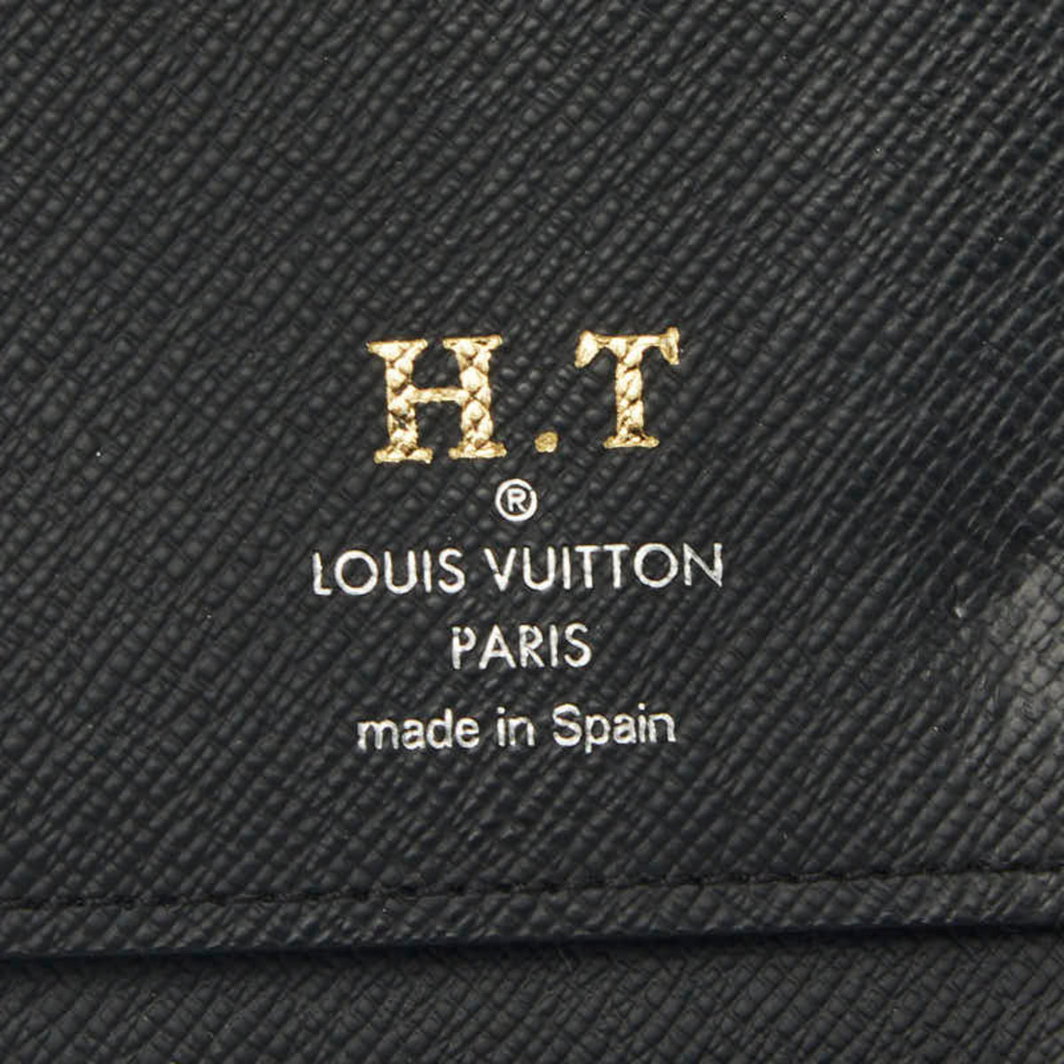 Louis Vuitton Black Noir Leather Coin Purse/Coin Case (Pre-Owned)