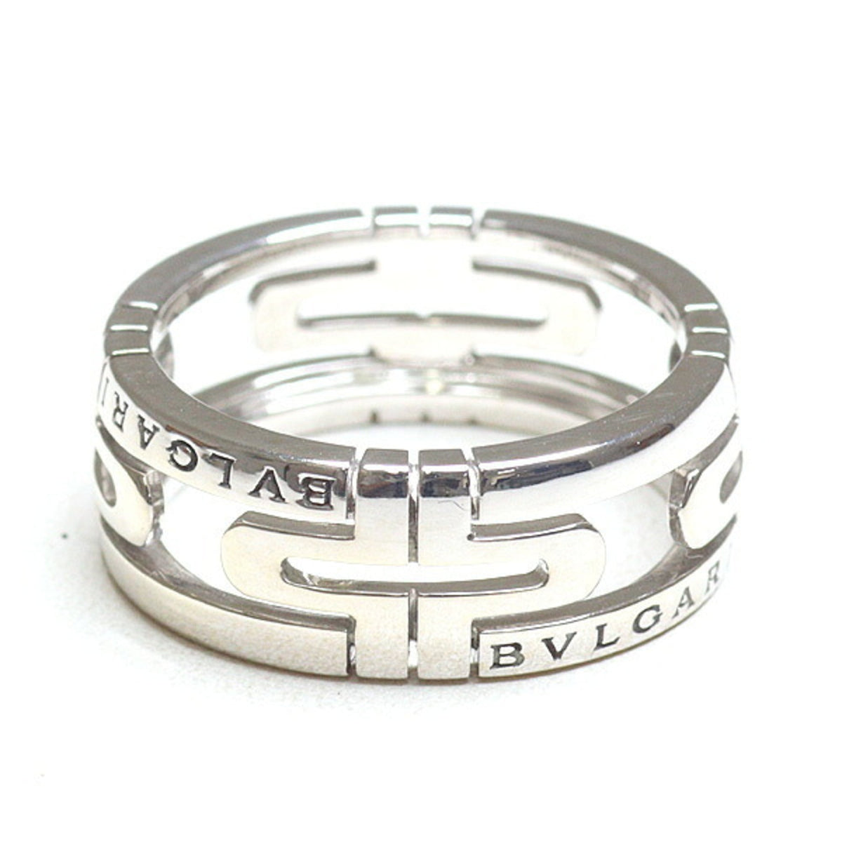 Bvlgari White Gold White Gold (18K) Band Ring (Pre-Owned)