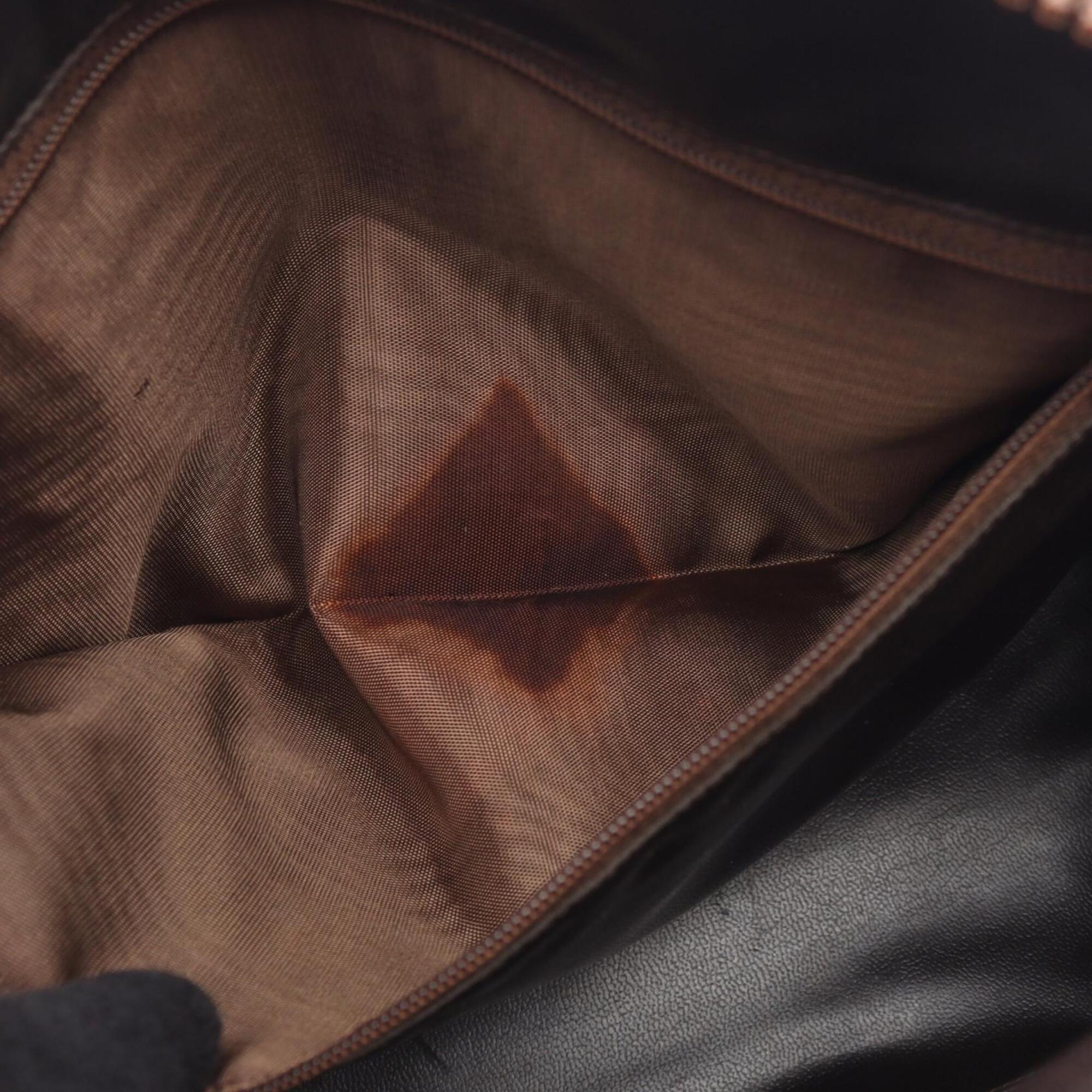 Celine Brown Suede Leather Handbag (Pre-Owned)