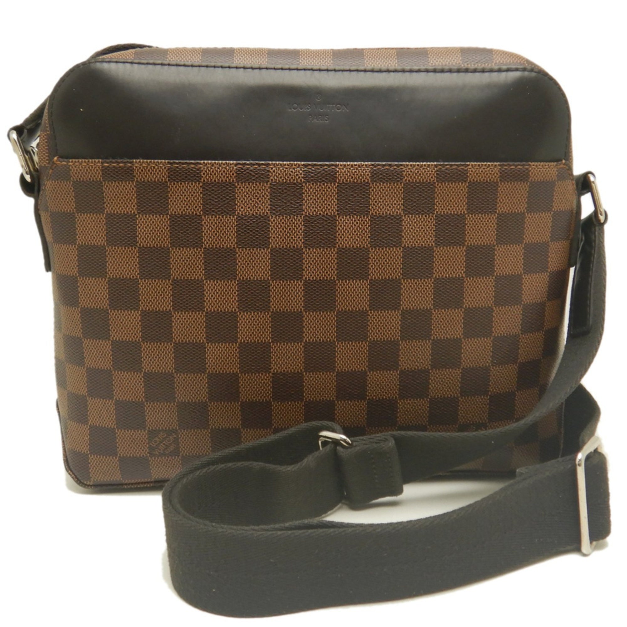 Louis Vuitton Brown Ebene Damier Canvas Shoulder Bag (Pre-Owned)