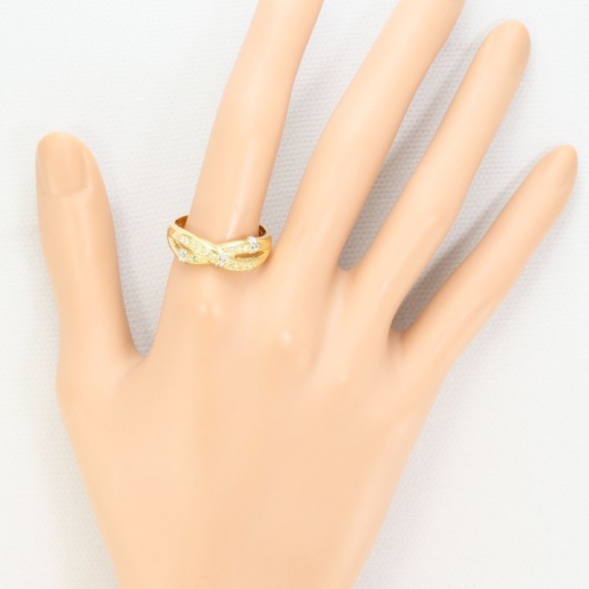 Unbranded Platinum Yellow Gold Yellow Gold (18K) Platinum 900 Band Ring (Pre-Owned)