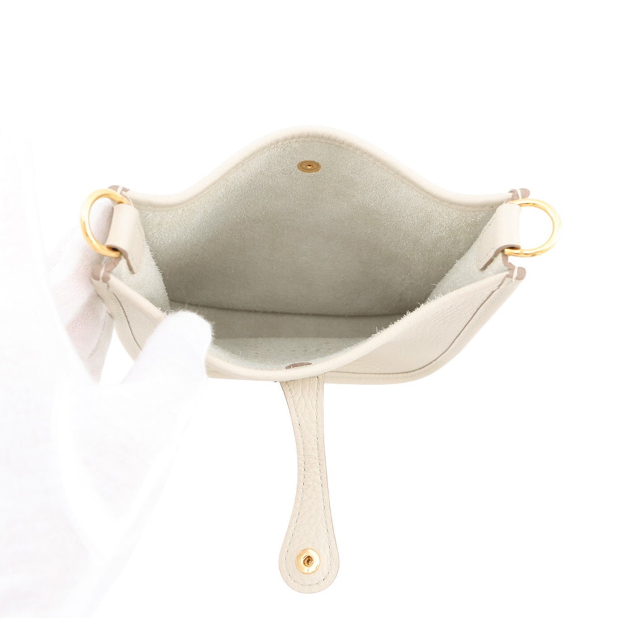 Hermes Evelyne Gold Taurillon Clemence Leather Handbag (Pre-Owned)