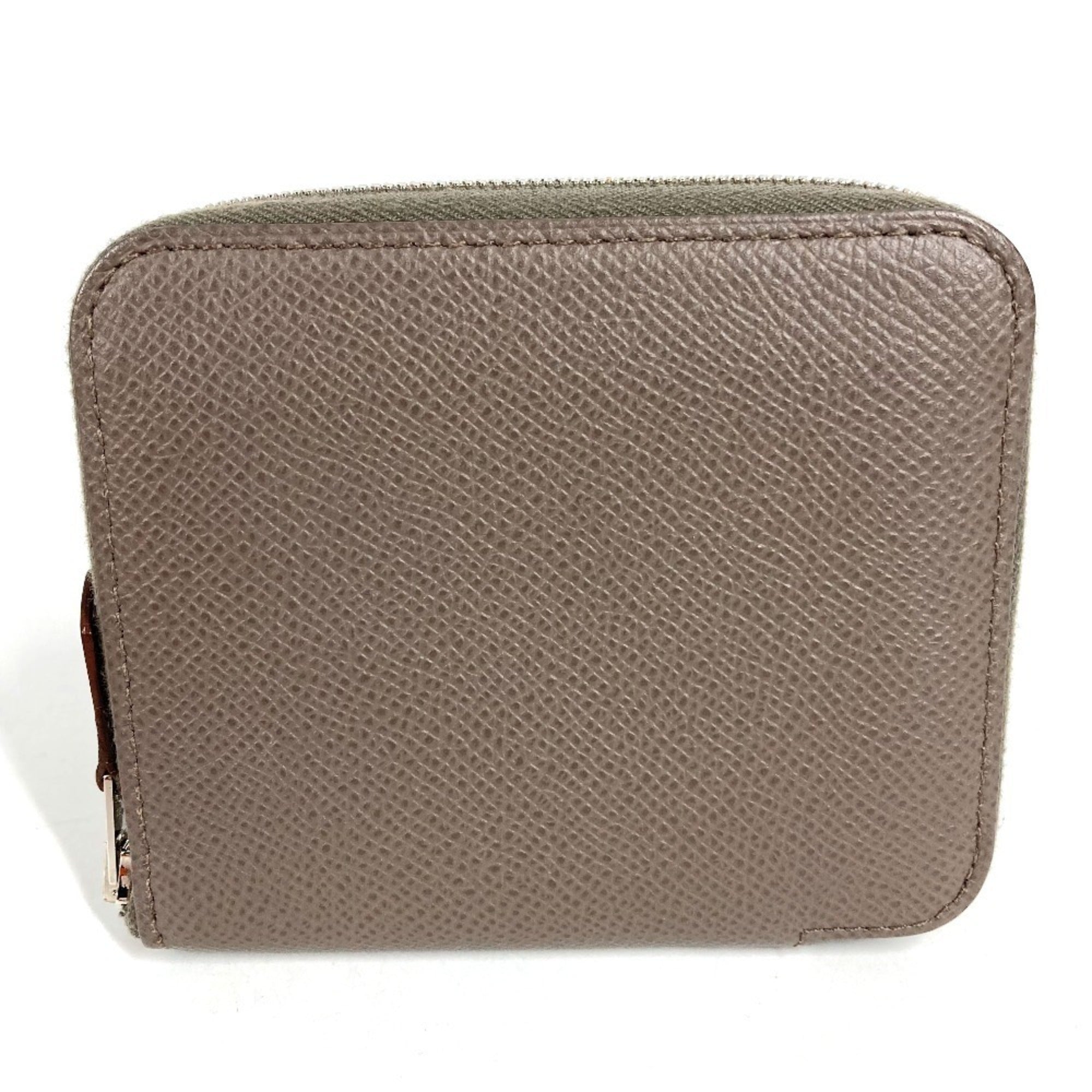 Hermes Gray Epsom Leather Coin Purse/Coin Case (Pre-Owned)