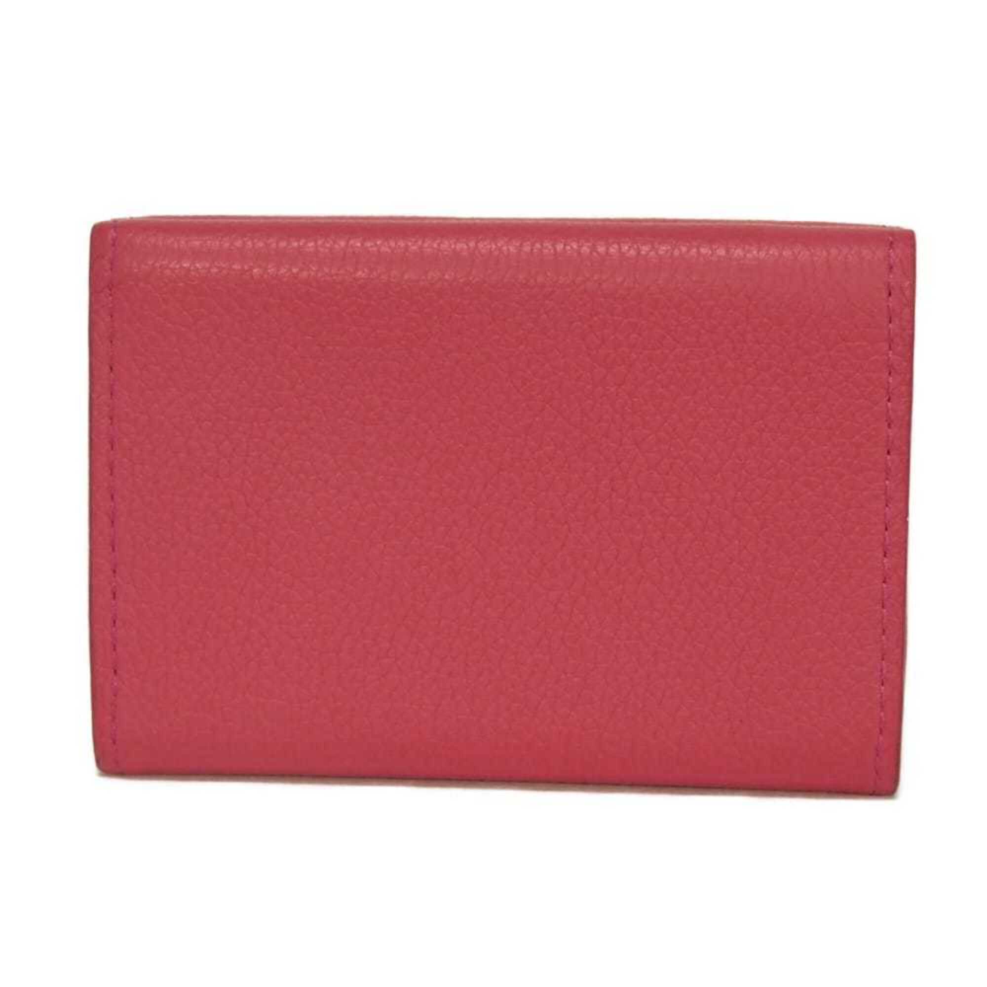Louis Vuitton Pink Leather Wallet (Tri-Fold) (Pre-Owned)