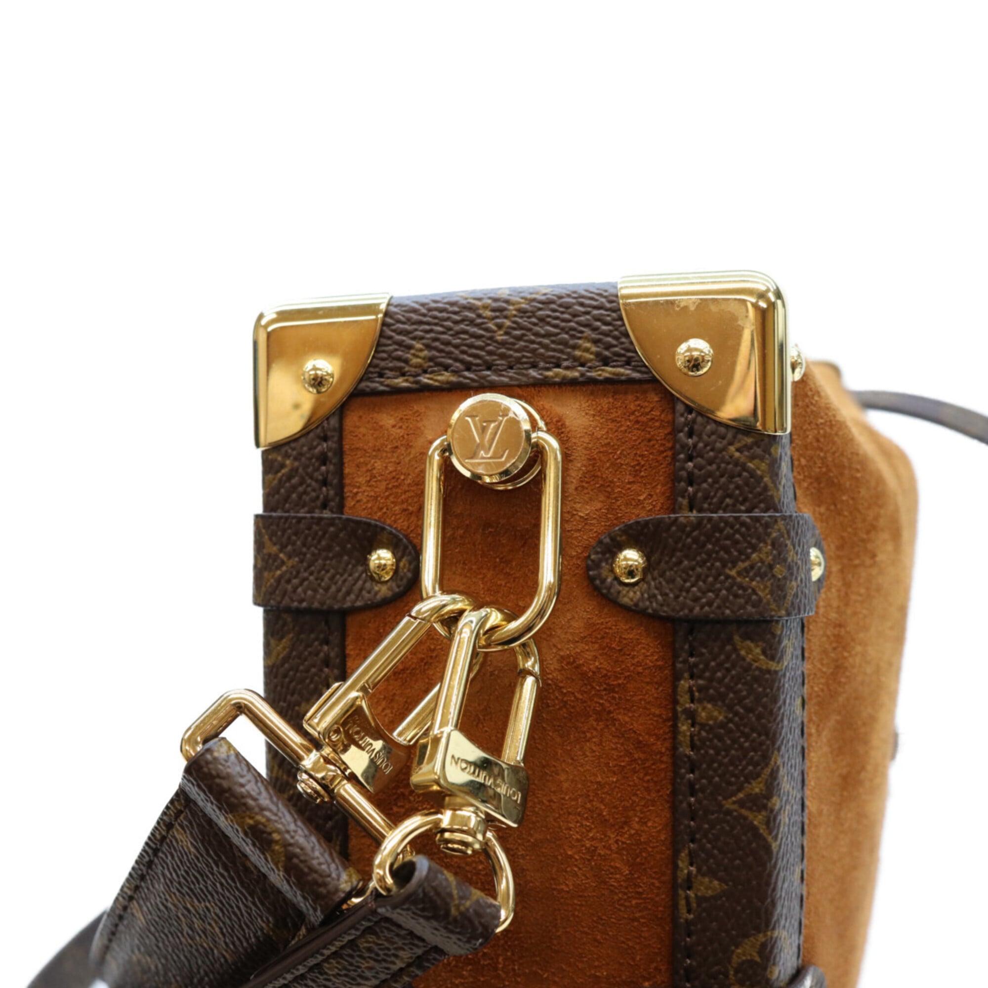 Louis Vuitton Brown Suede Shoulder Bag (Pre-Owned)