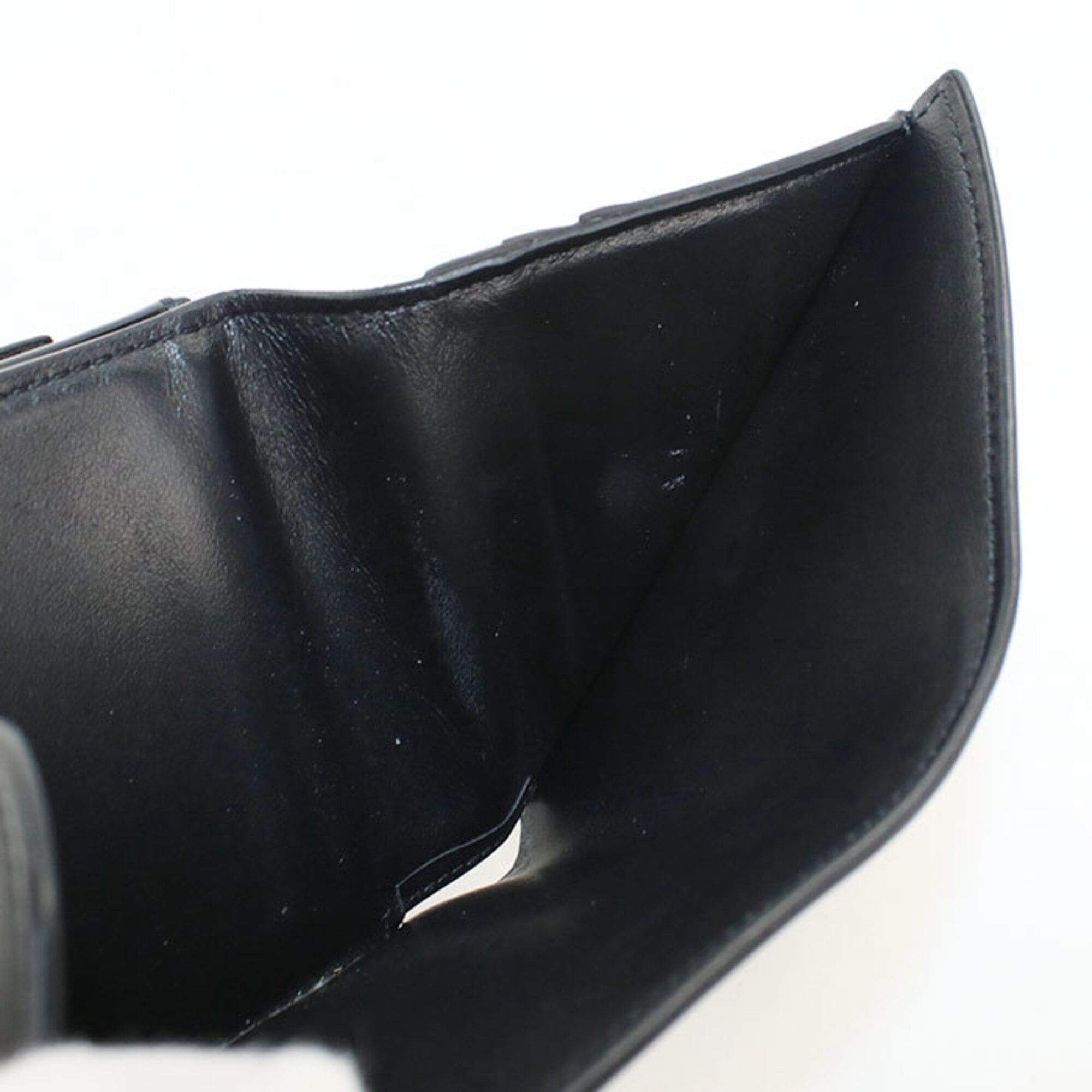 Celine Black Leather Wallet (Tri-Fold) (Pre-Owned)