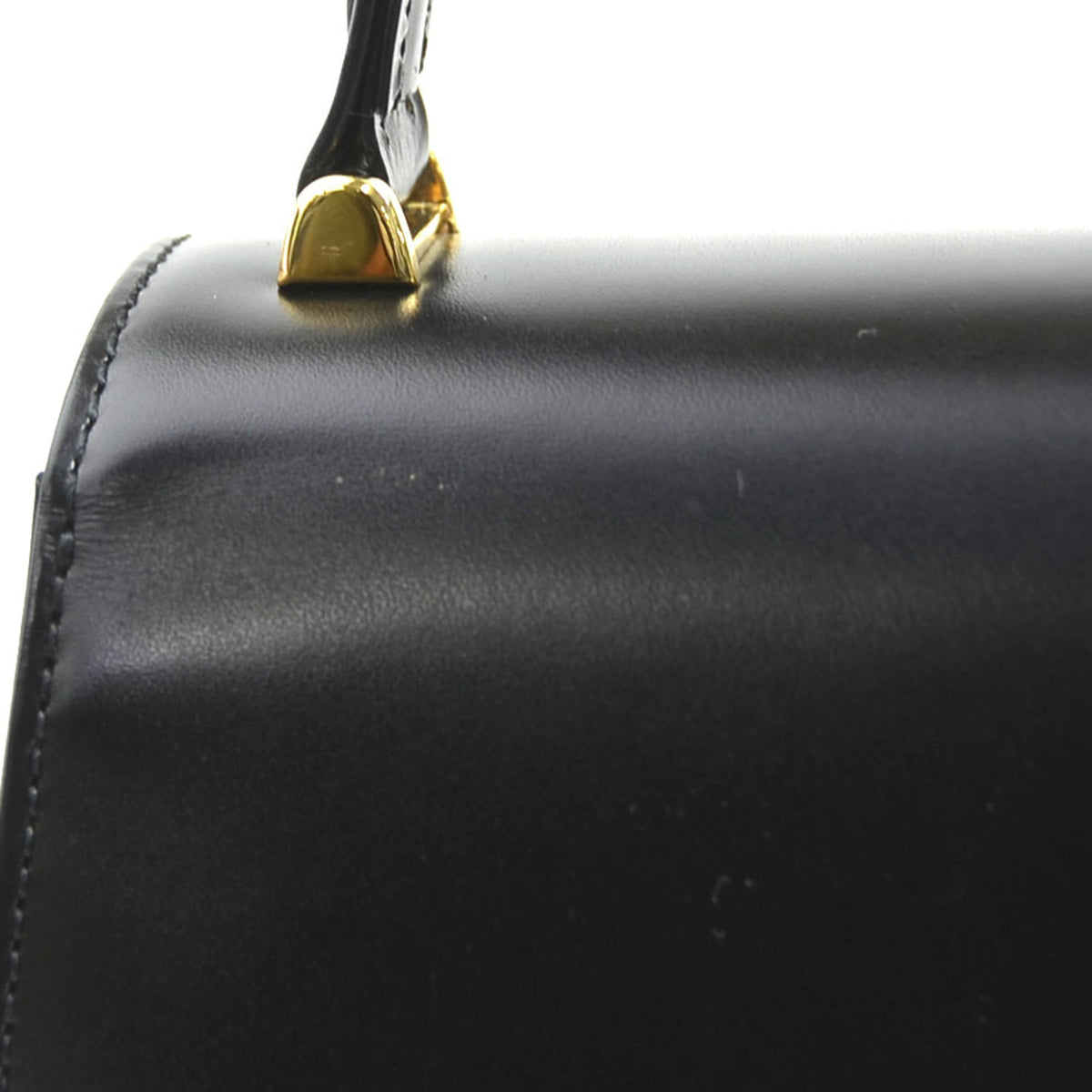 Louis Vuitton Black Leather Handbag (Pre-Owned)