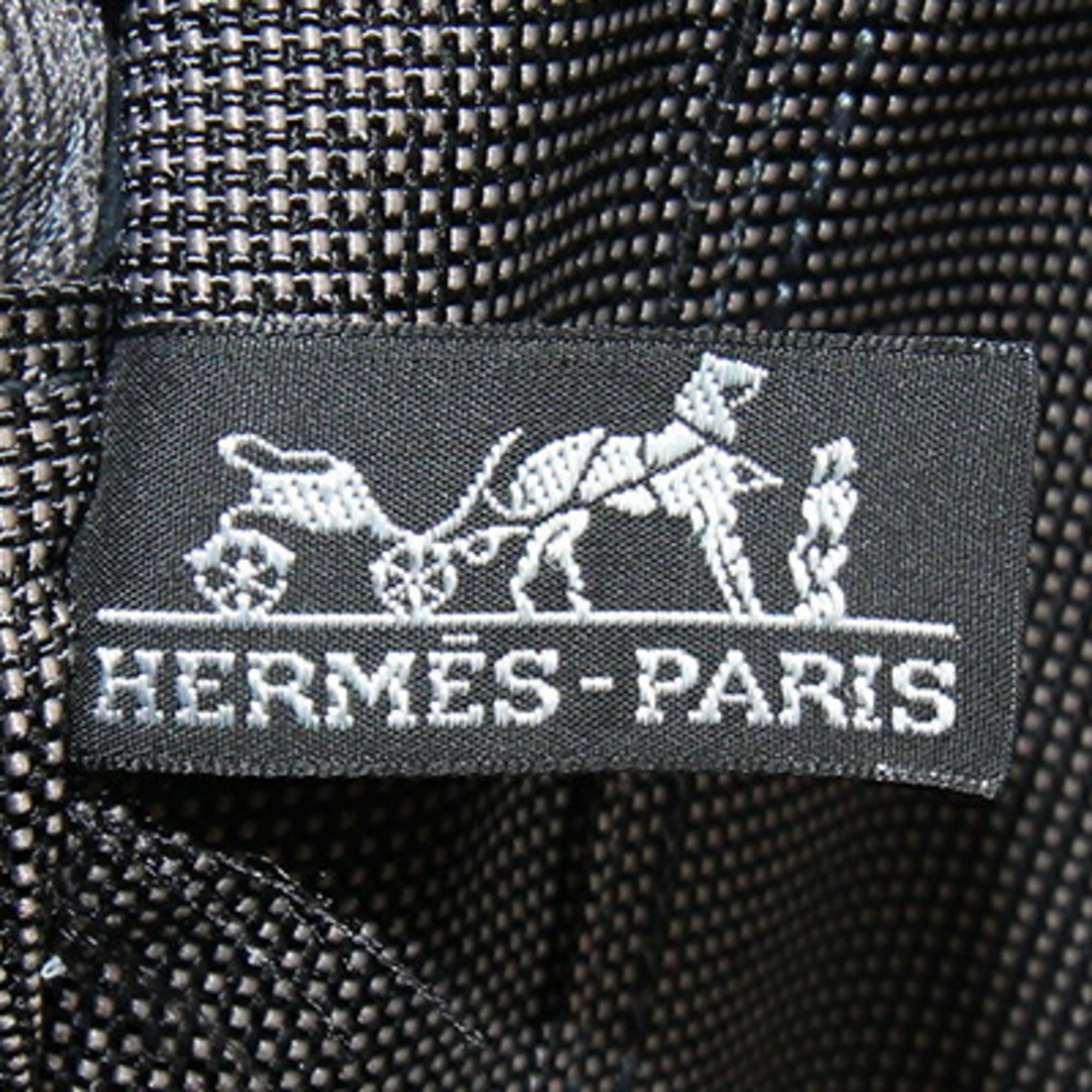 Hermes Her Line Gray Canvas Handbag Tote Bag (Pre-Owned)