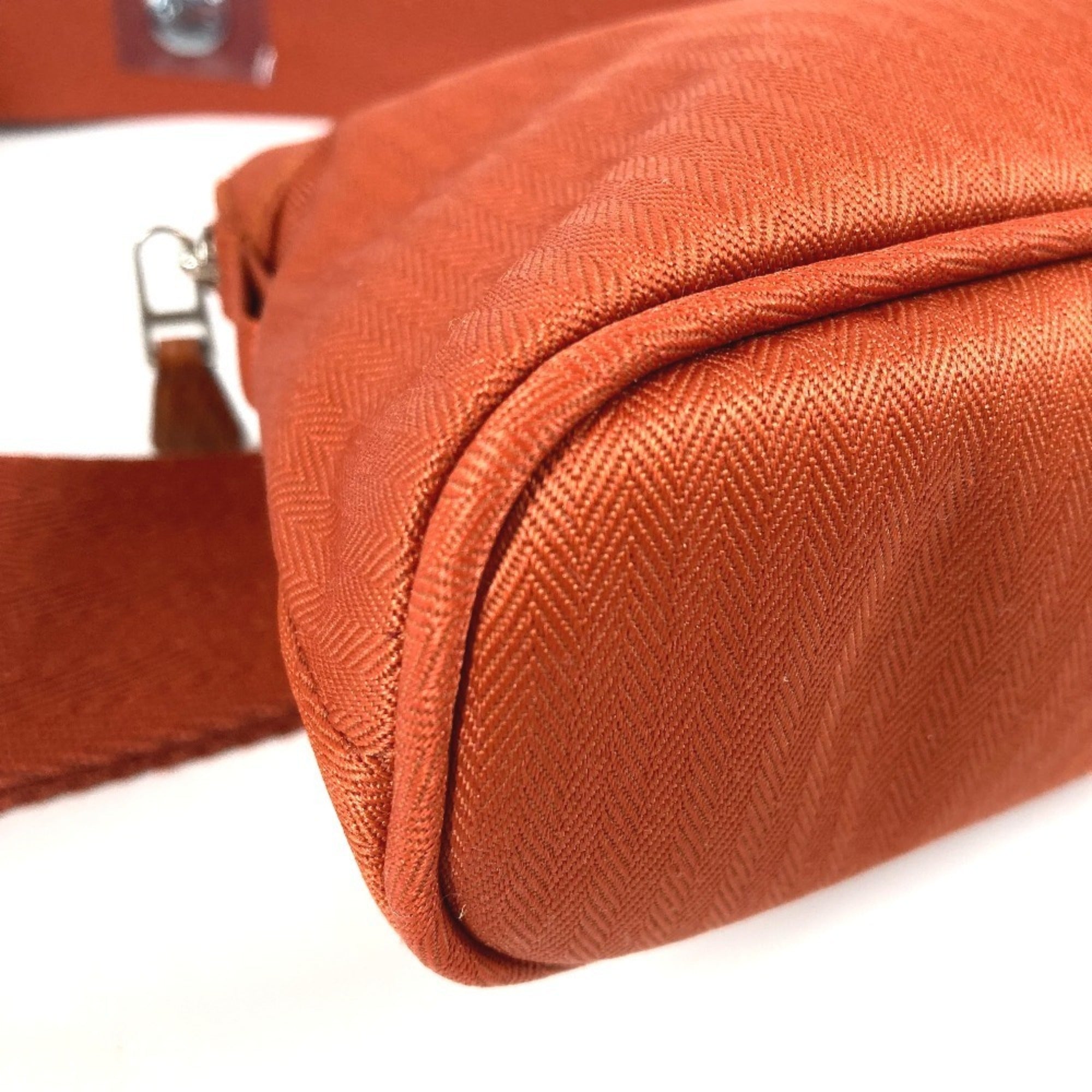 Hermes Orange Cotton Polyamide Fanny Pack Pouch Shoulder Bag (Pre-Owned)