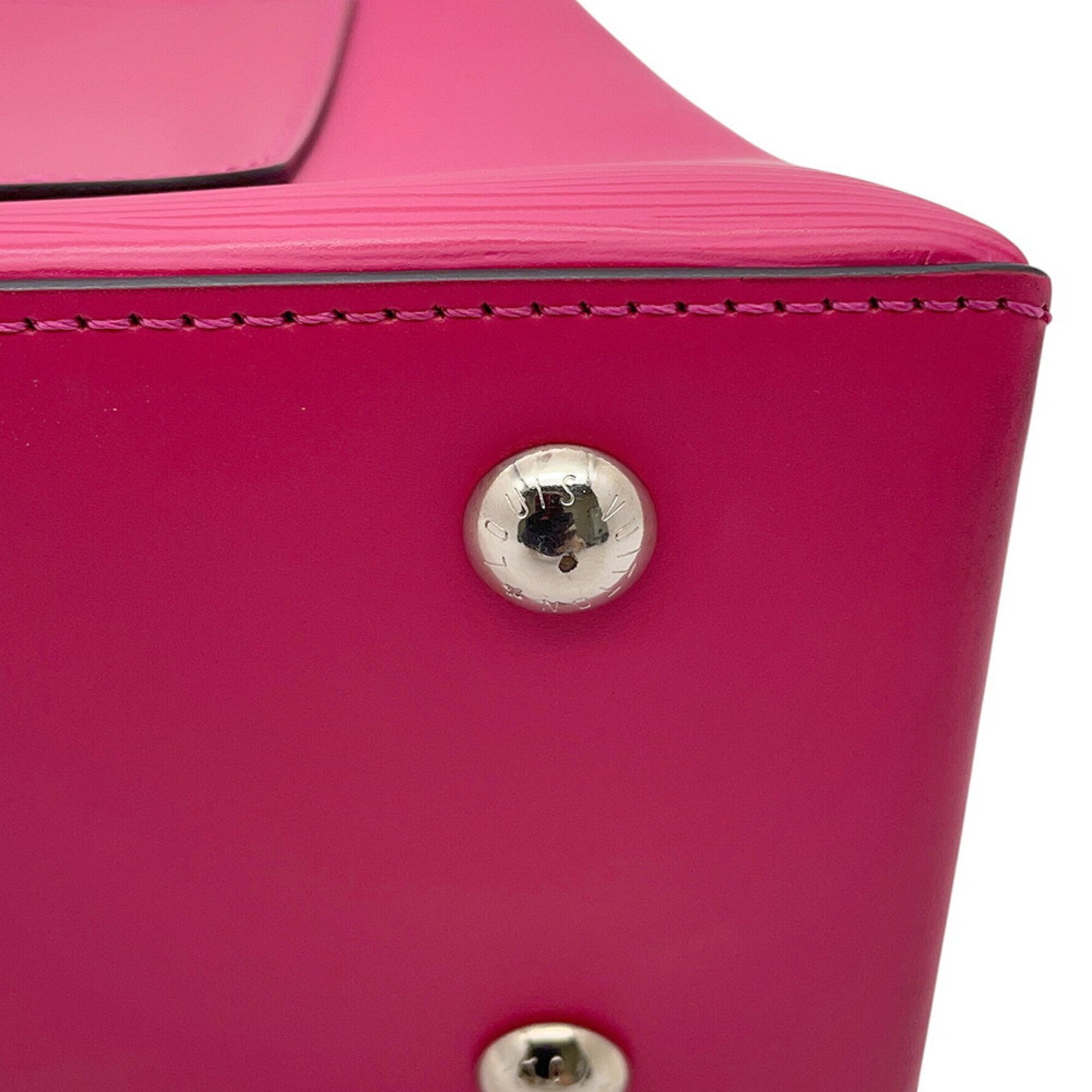 Louis Vuitton Epi Black Hot Pink Epi Leather Handbag Shoulder Bag (Pre-Owned)
