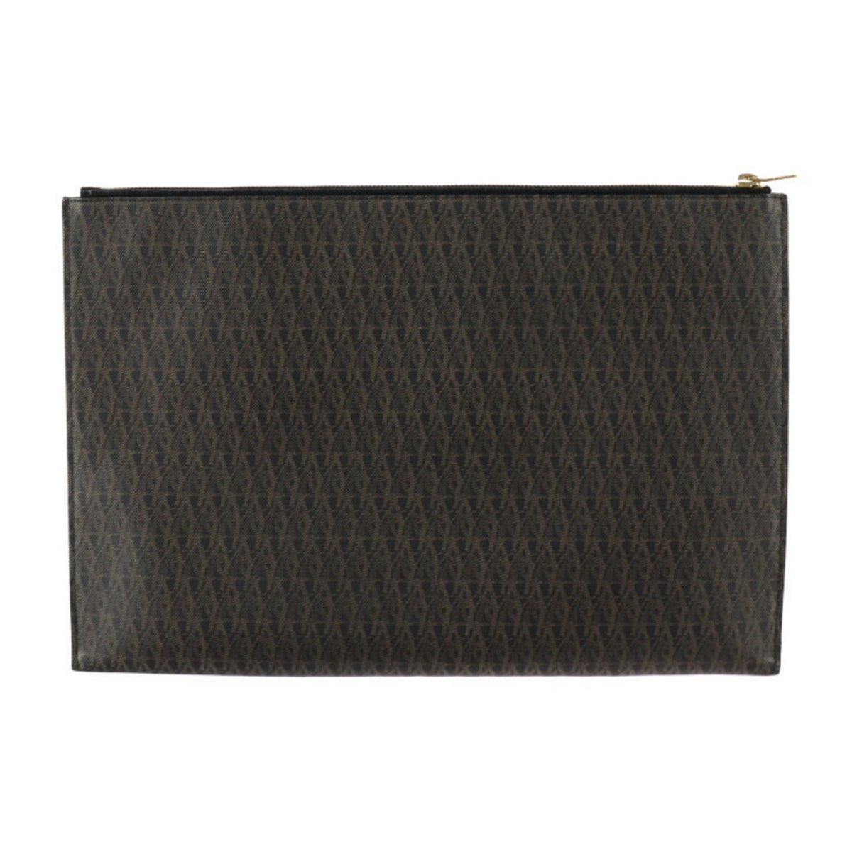 Yves Saint Laurent Brown Pvc Clutch Bag Handbag Pouch (Pre-Owned)