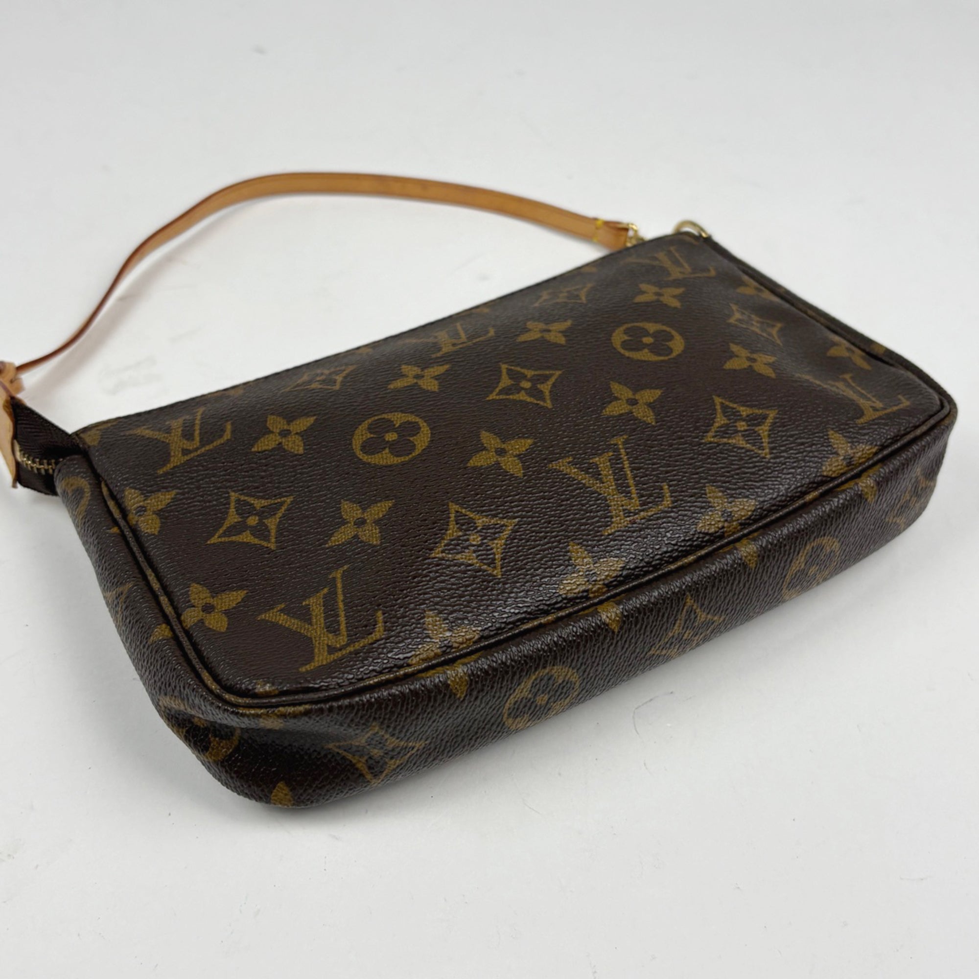 Louis Vuitton Brown Monogram Pochette Pouch (Pre-Owned)