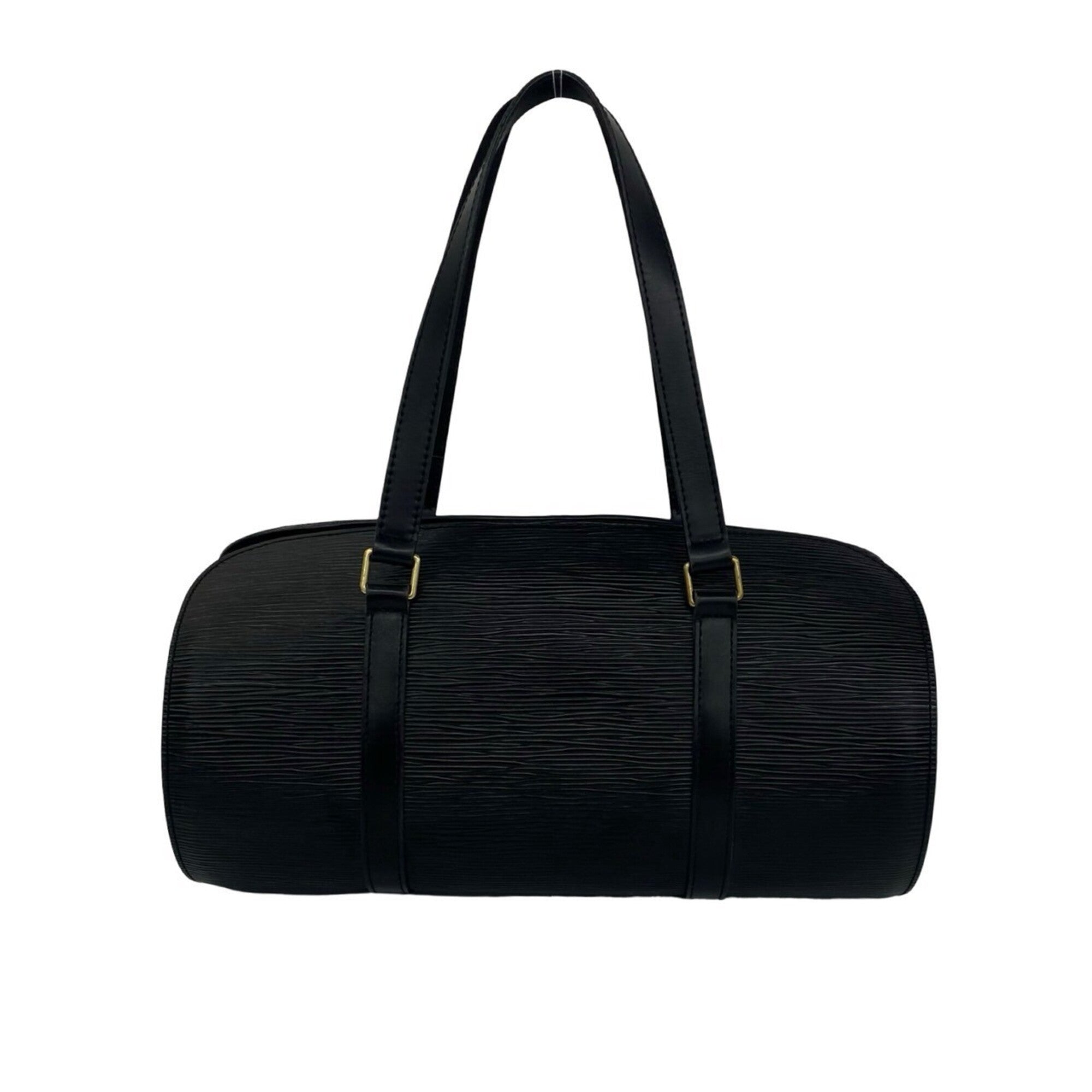 Louis Vuitton Black Leather Boston Bag Handbag Pouch (Pre-Owned)