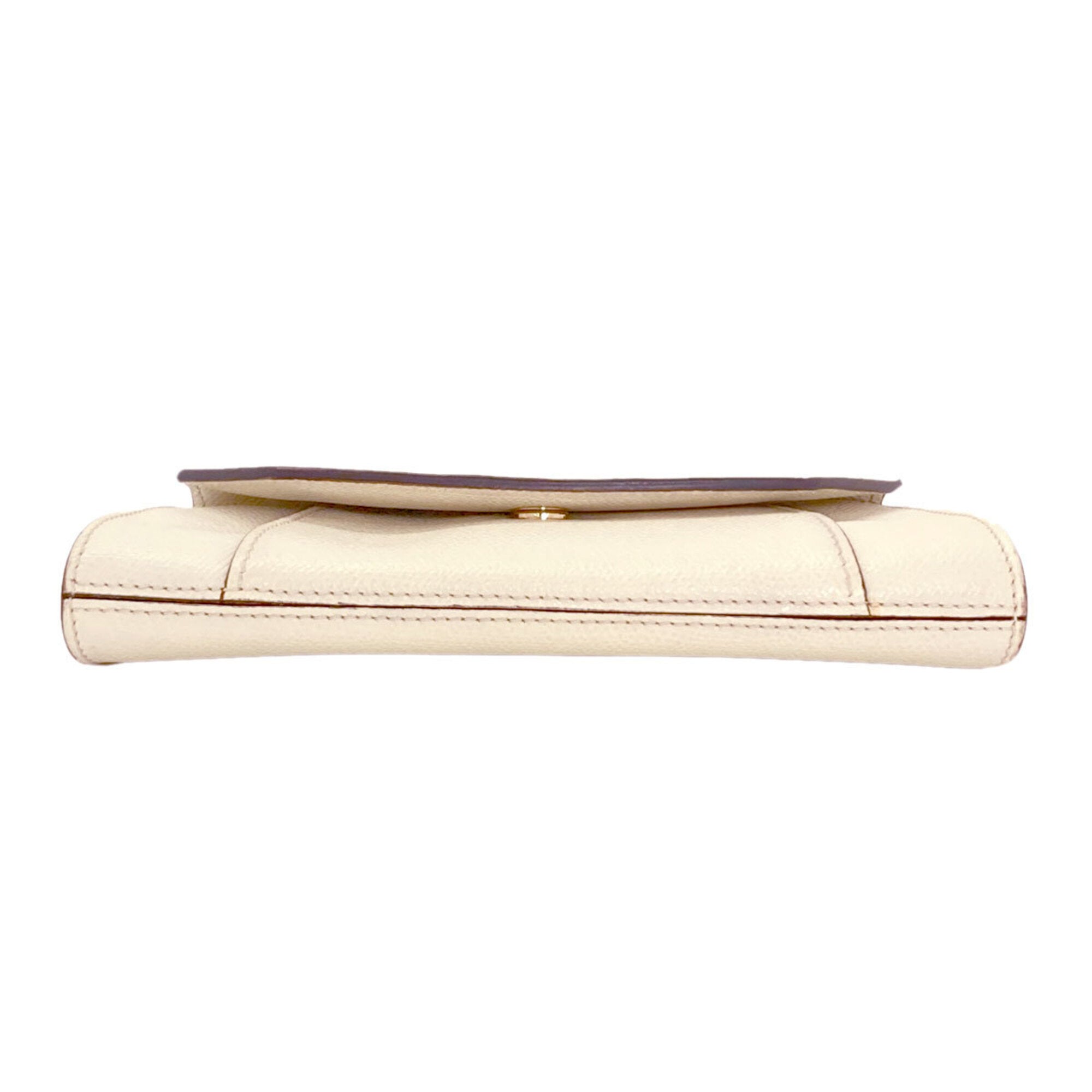 Valextra White Leather Clutch Bag (Pre-Owned)