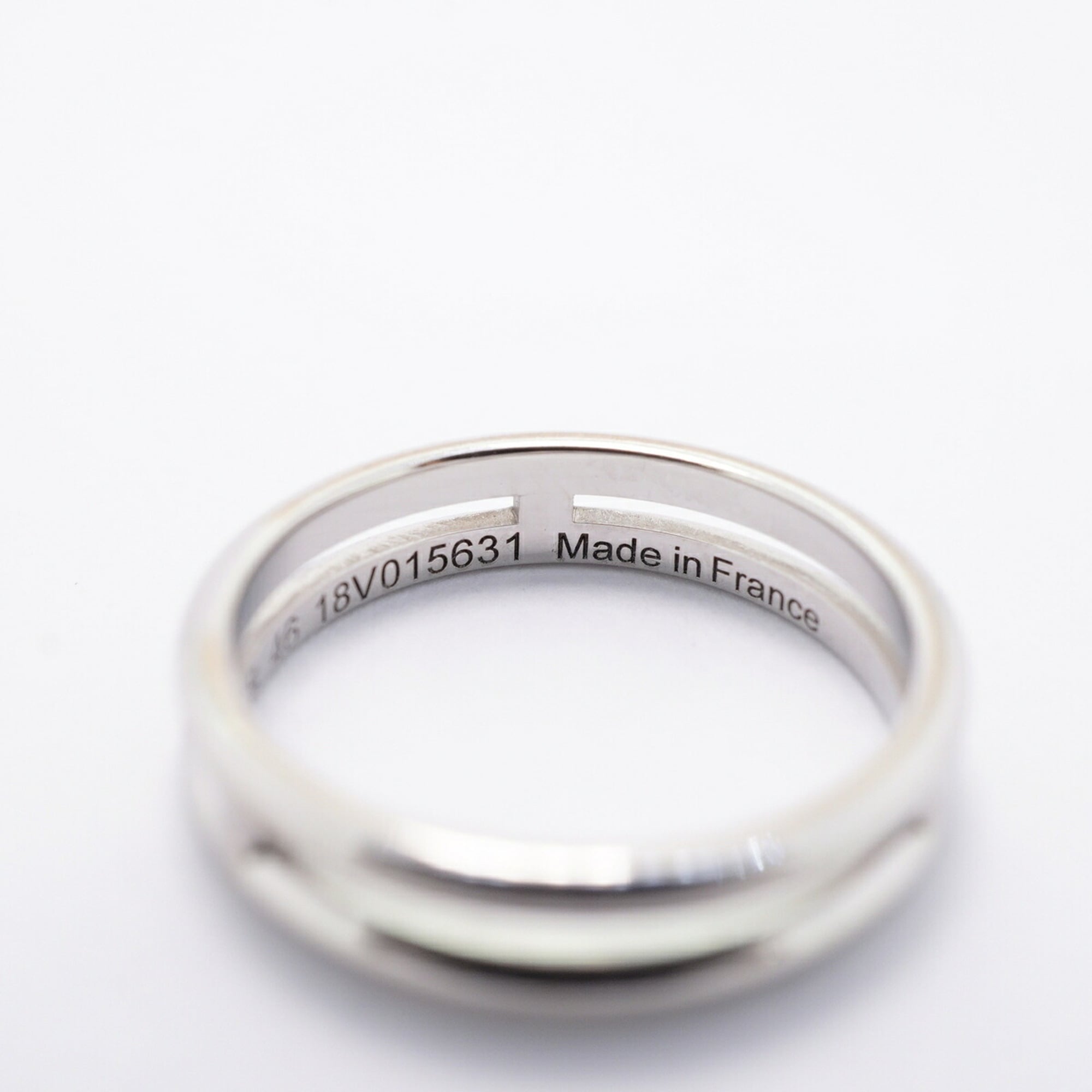 Hermes White Gold (18K) Band Ring (Pre-Owned)