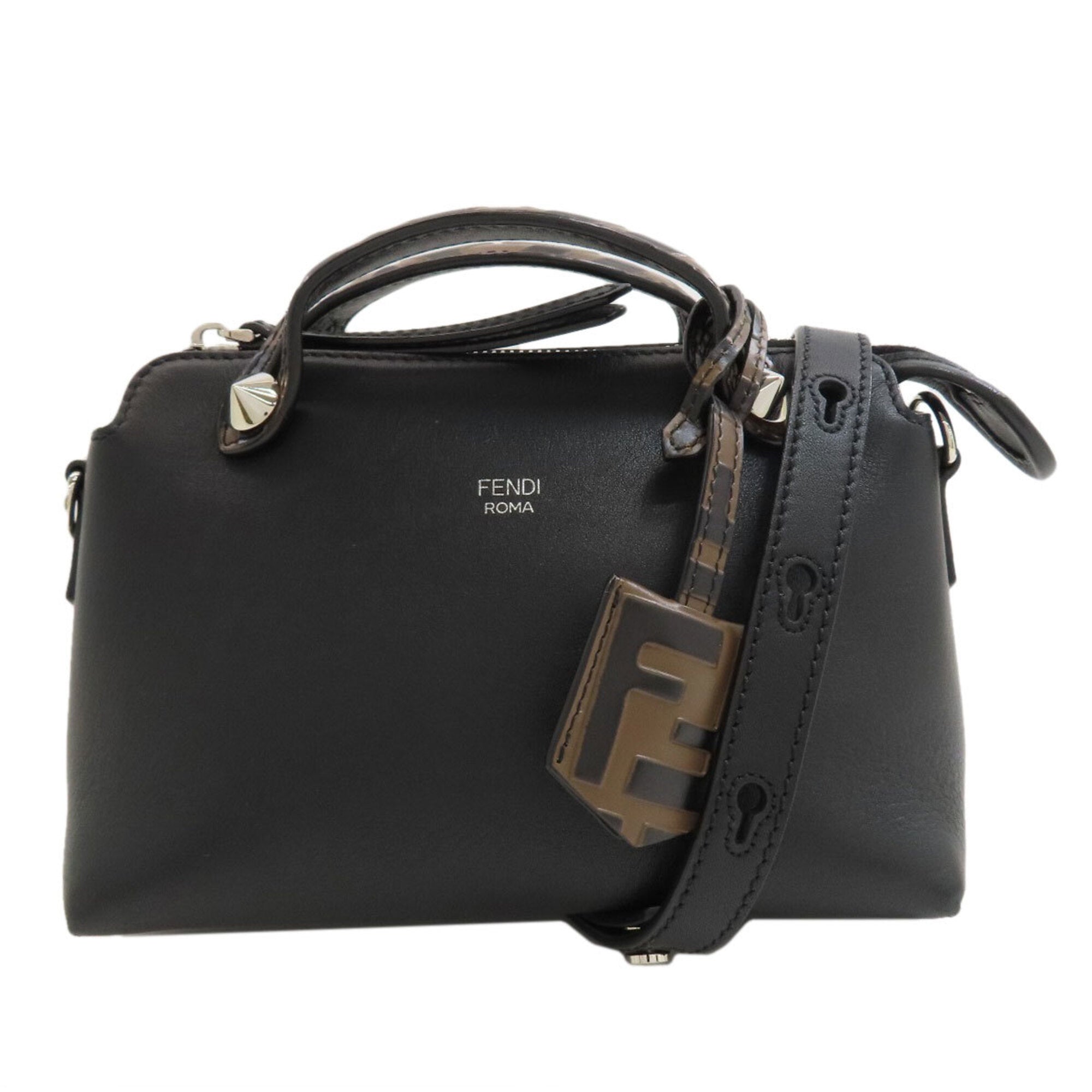 Fendi Black Brown Handbag (Pre-Owned)