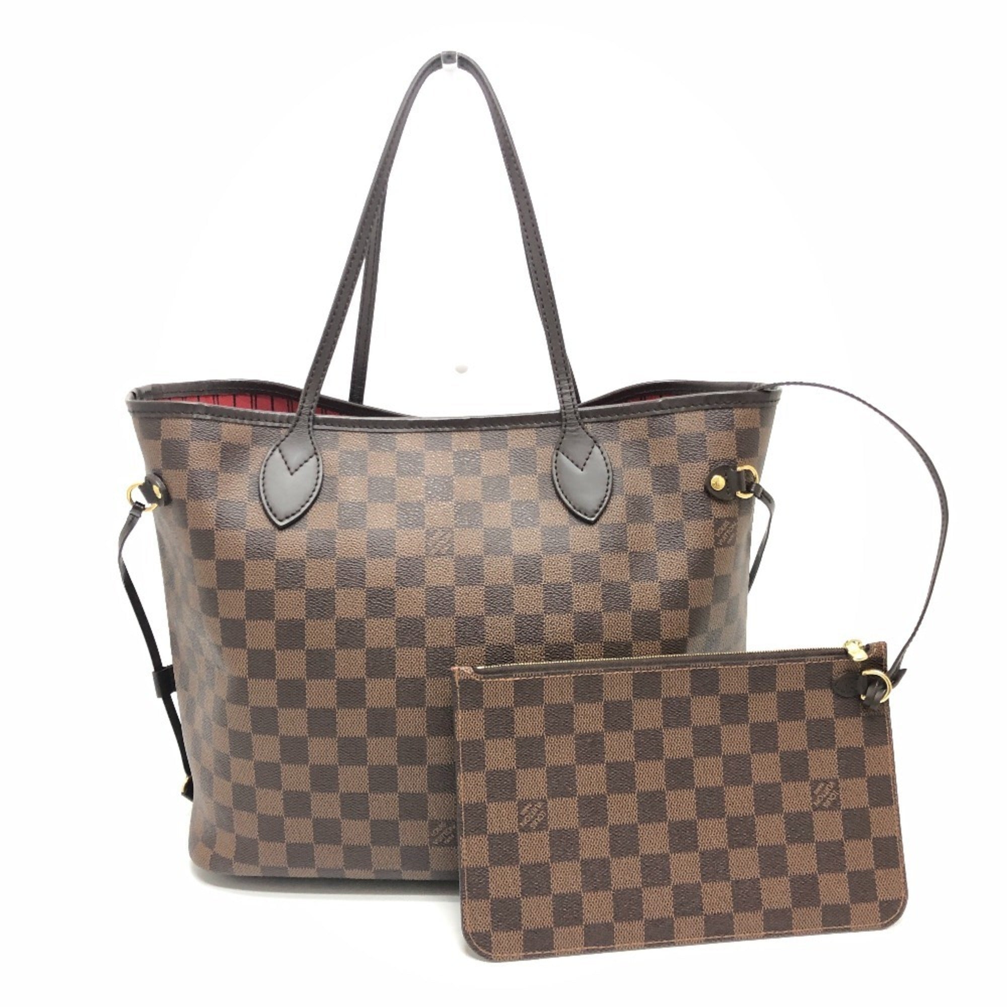 Louis Vuitton Brown Ebene Damier Canvas Shoulder Bag Tote Bag (Pre-Owned)