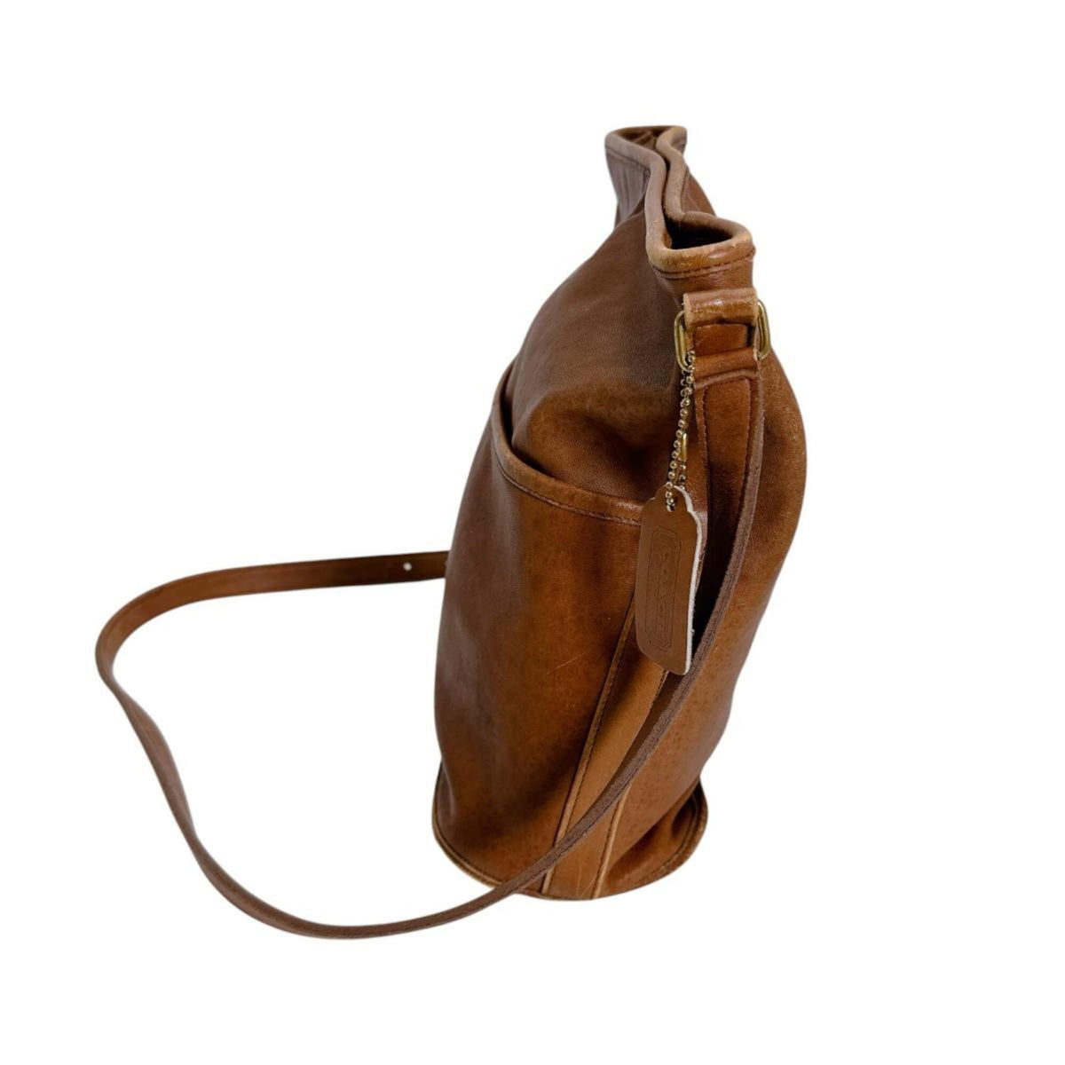 Coach Brown Leather Handbag Shoulder Bag (Pre-Owned)
