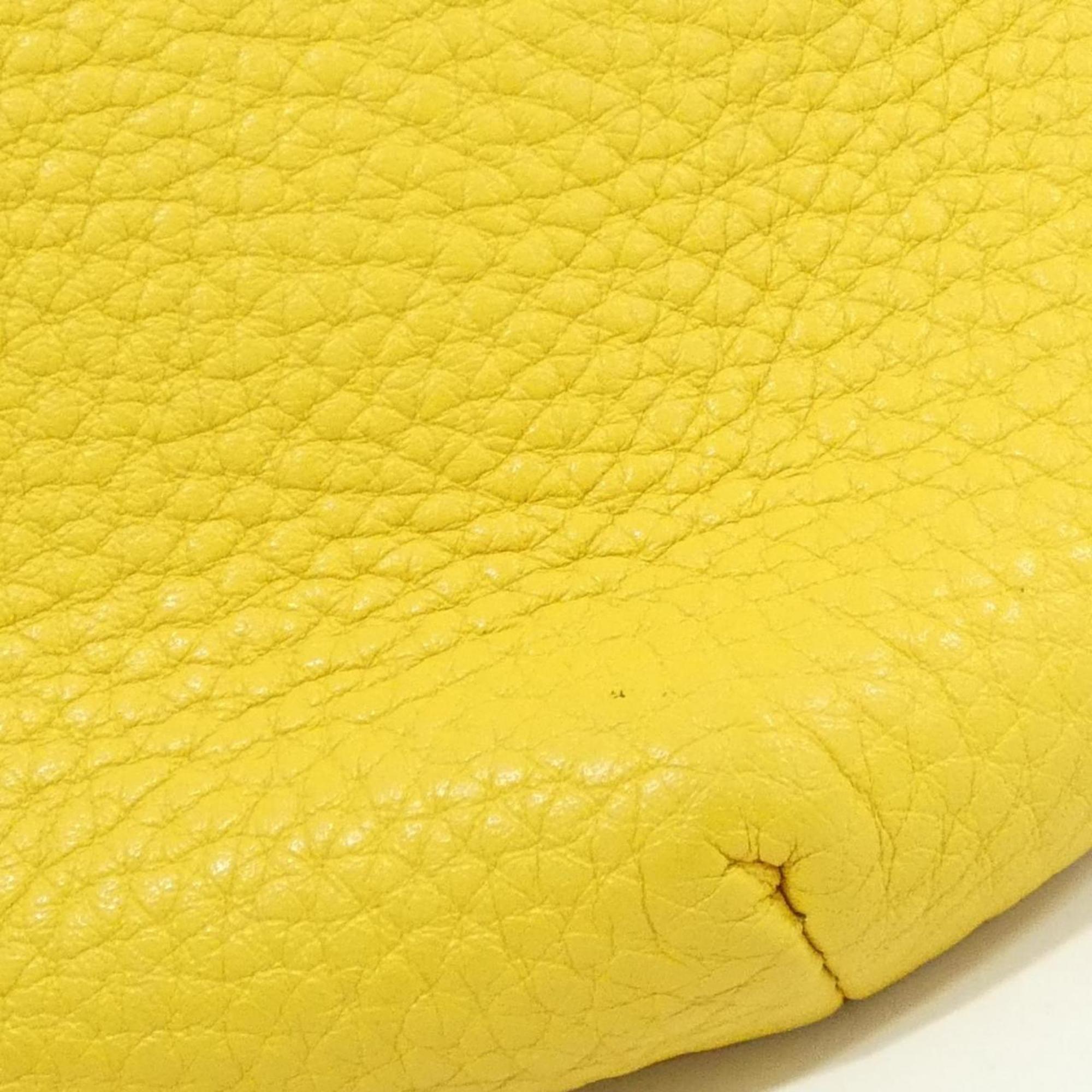 Fendi Yellow Leather Fanny Pack (Pre-Owned)