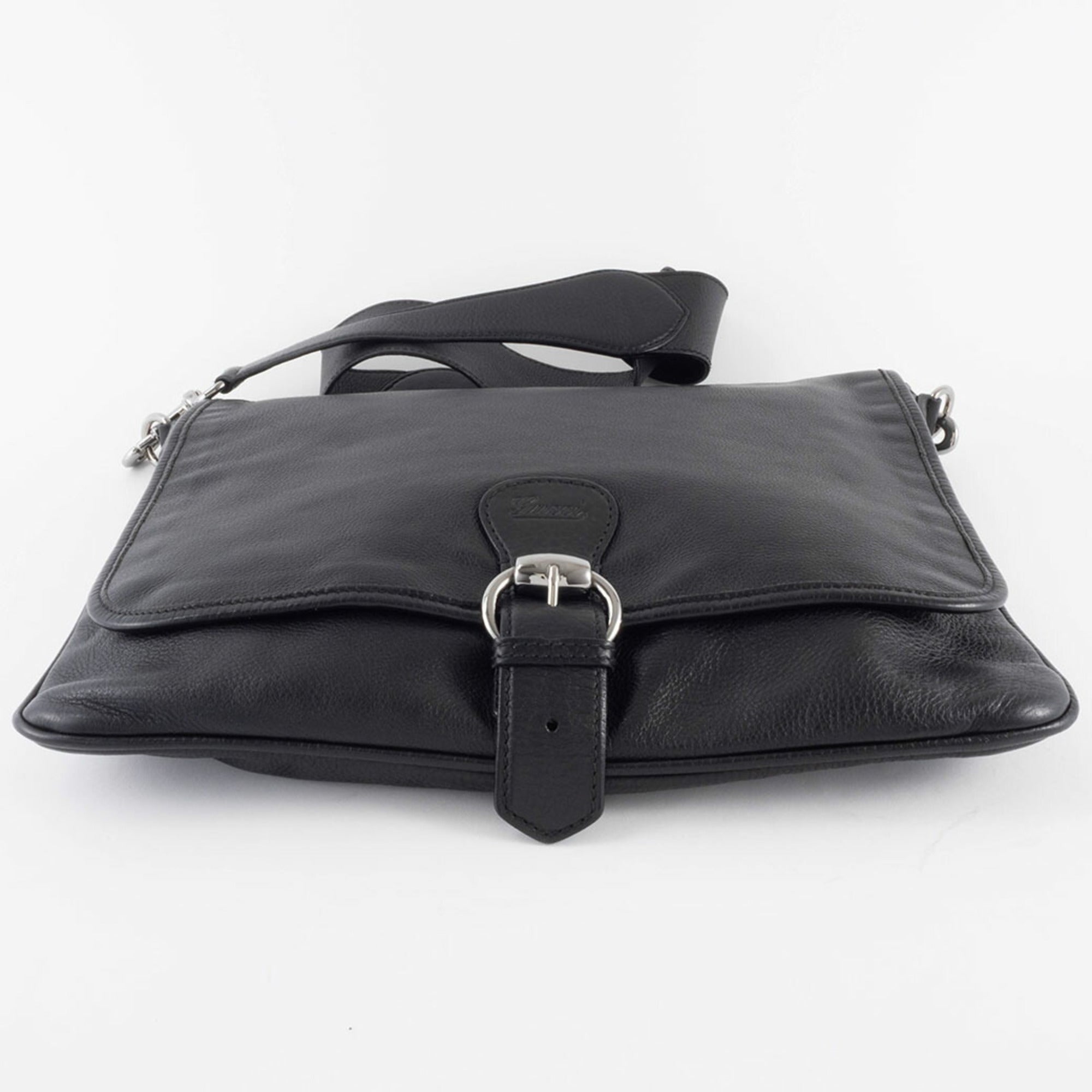 Gucci Black Leather Shoulder Bag (Pre-Owned)
