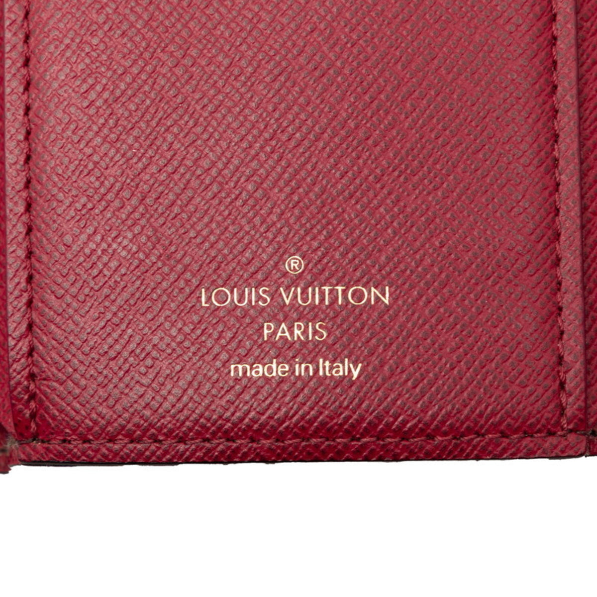Louis Vuitton Brown Fuchsia Pvc Leather Wallet (Tri-Fold) (Pre-Owned)