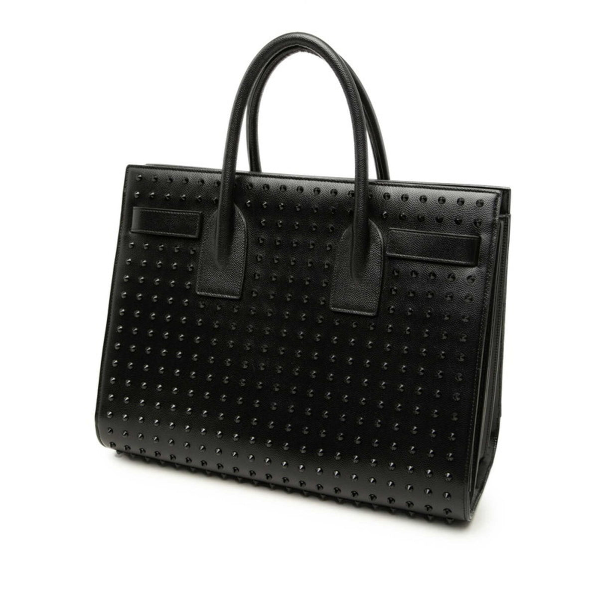 Saint Laurent Black Leather Handbag Shoulder Bag (Pre-Owned)