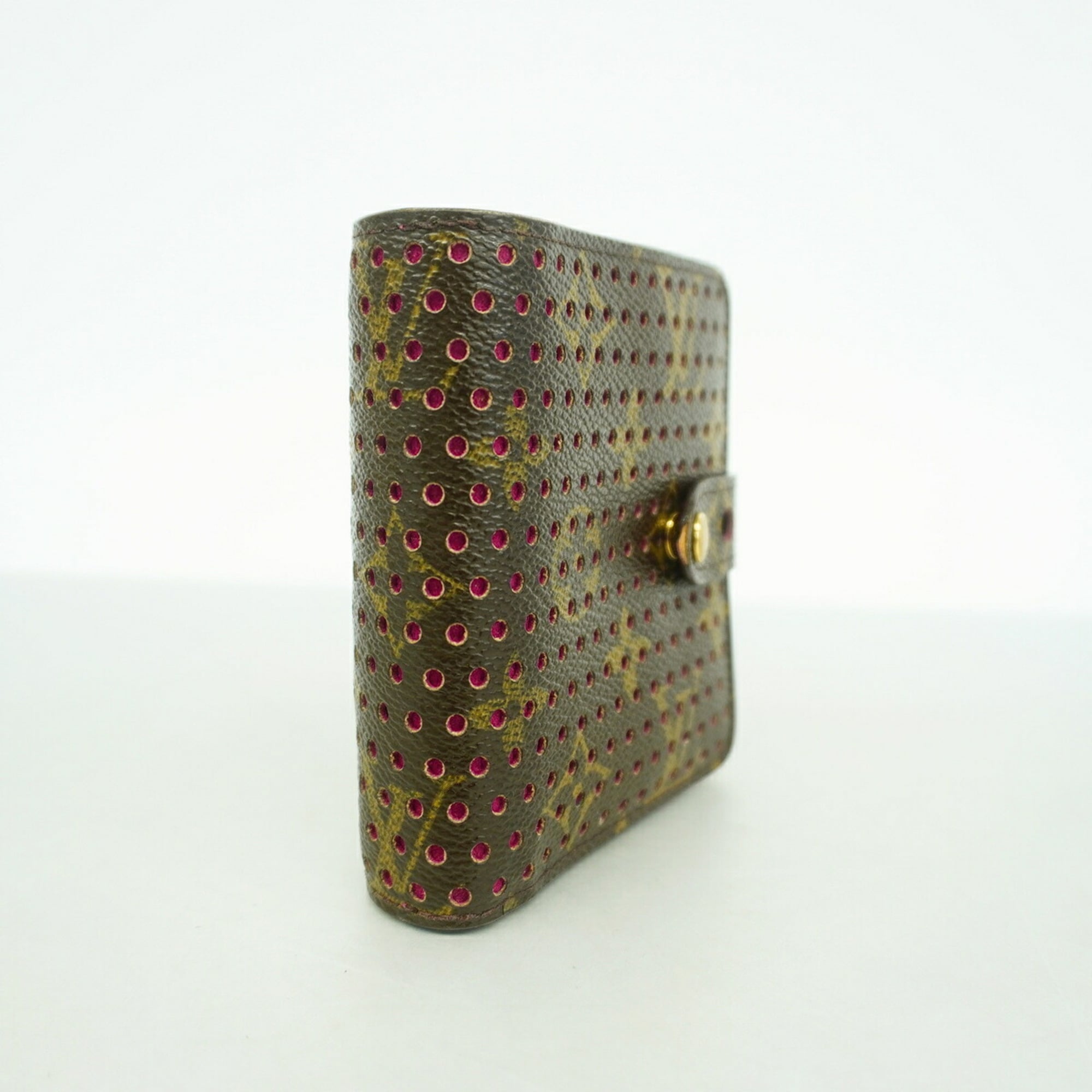 Louis Vuitton Brown Fuchsia Wallet (Bi-Fold) (Pre-Owned)