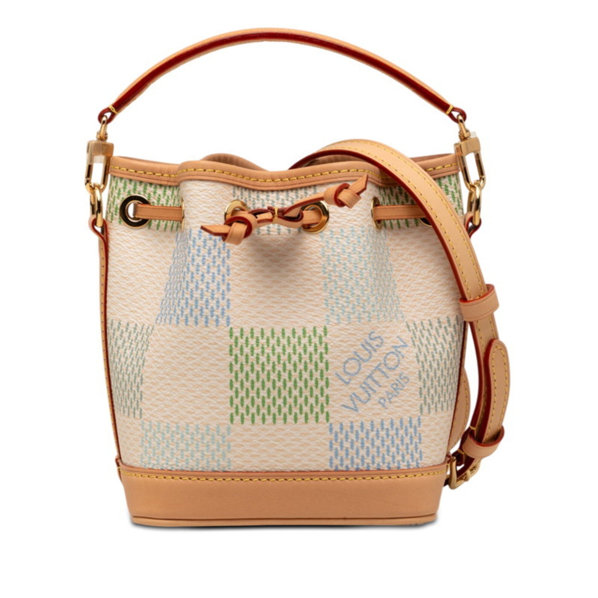 Louis Vuitton Damier Green Pvc Leather Handbag Shoulder Bag (Pre-Owned)