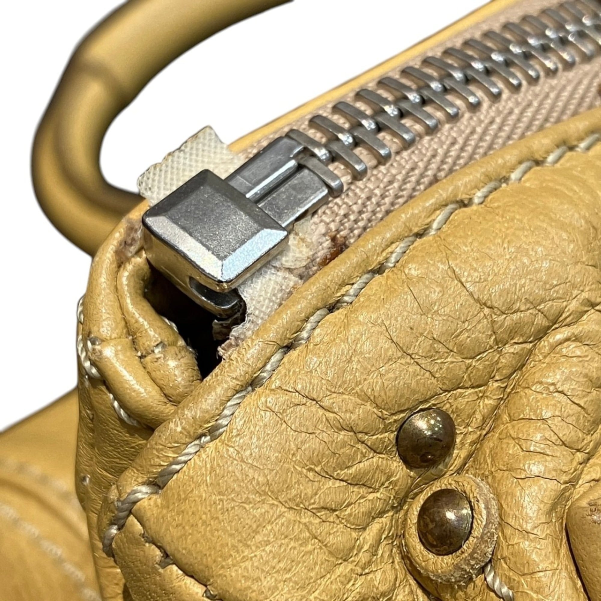 Chloé Paddington Beige Leather Handbag (Pre-Owned)