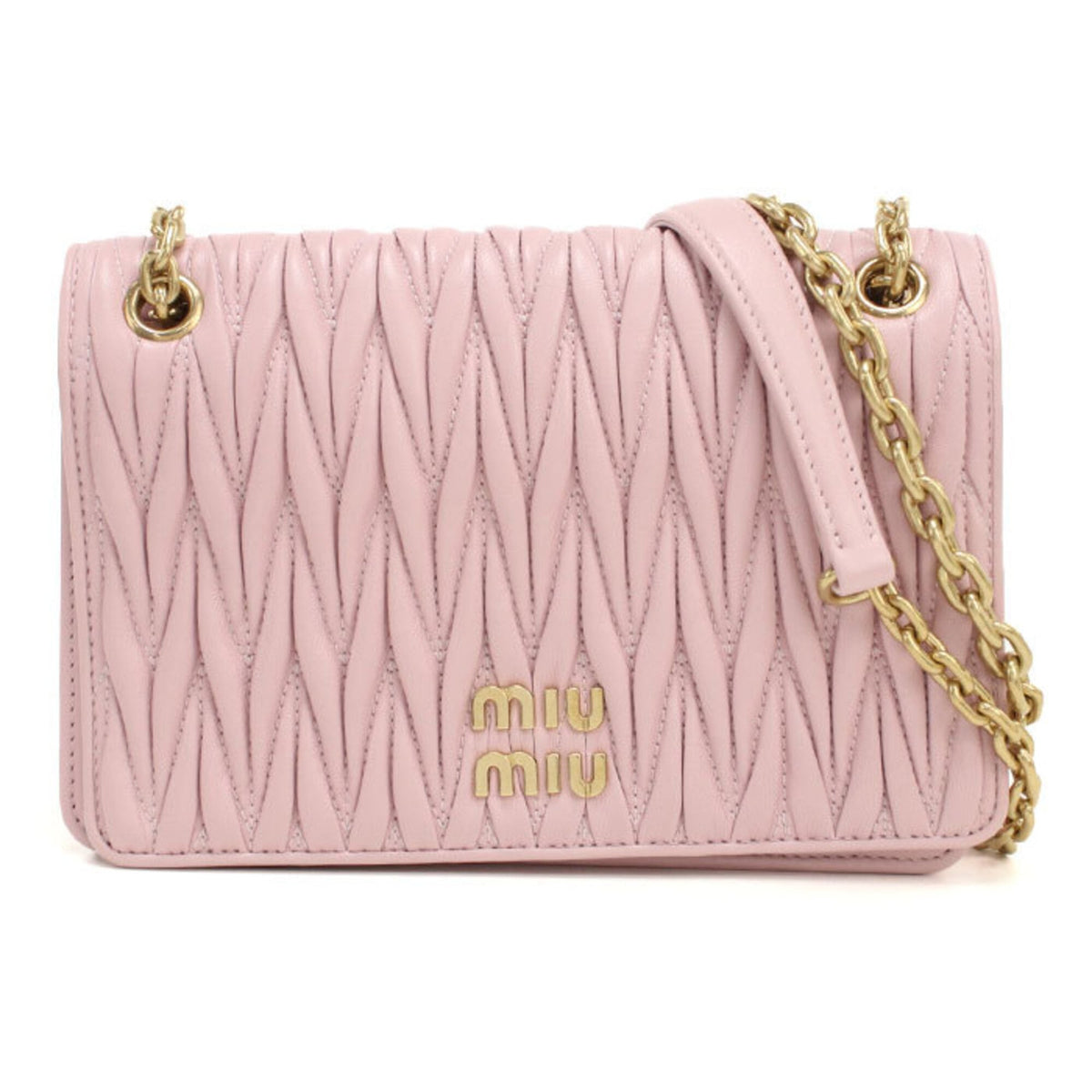 Miu Miu Pink Leather Shoulder Bag (Pre-Owned)