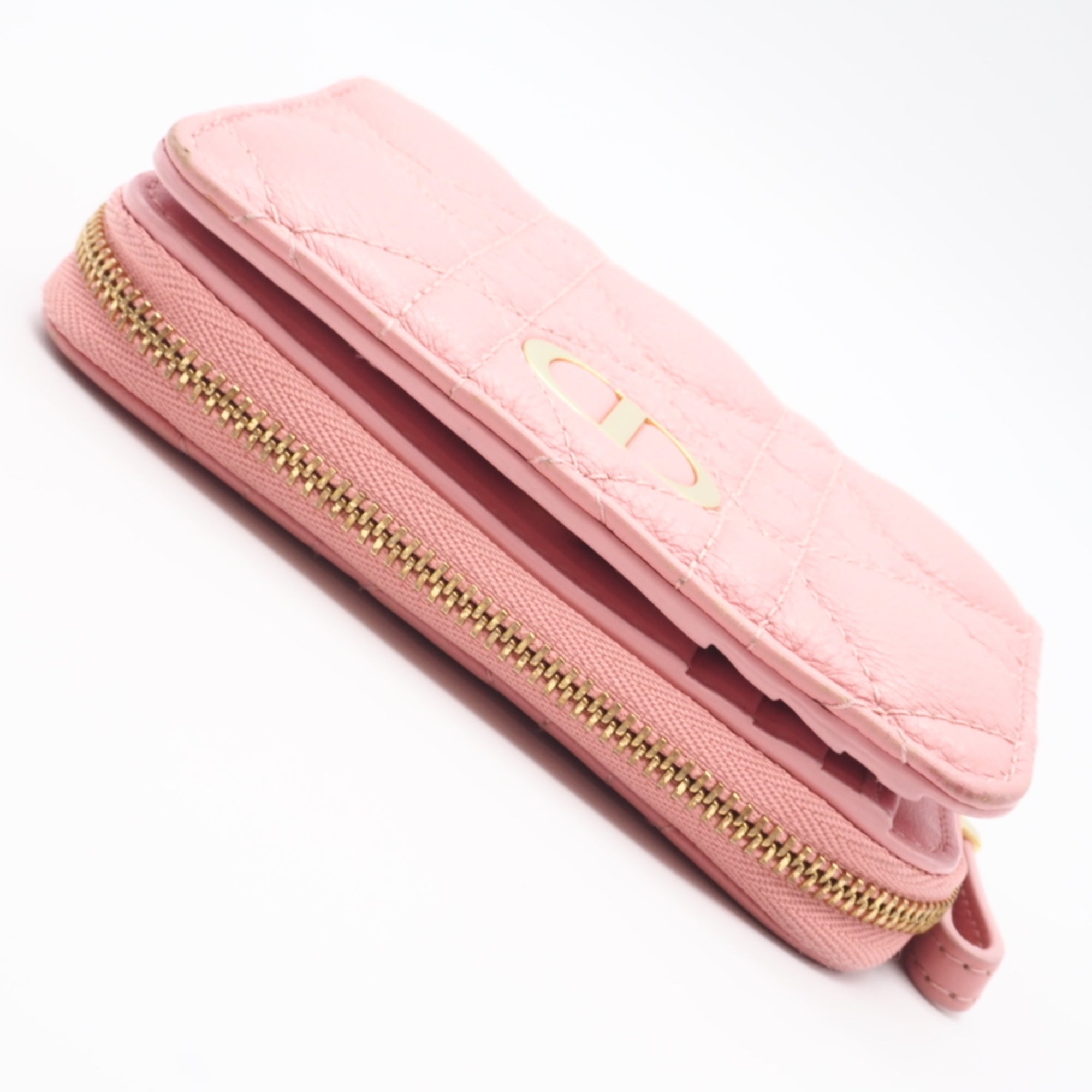 Christian Dior Pink Leather Wallet (Bi-Fold) (Pre-Owned)