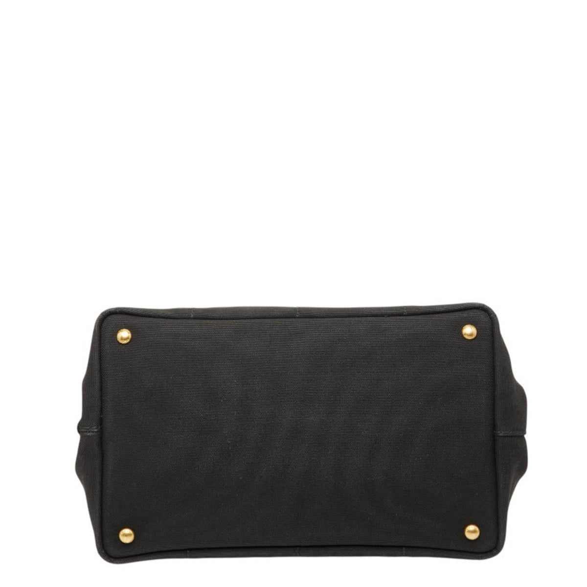 Prada Black Canapa Canvas Handbag (Pre-Owned)