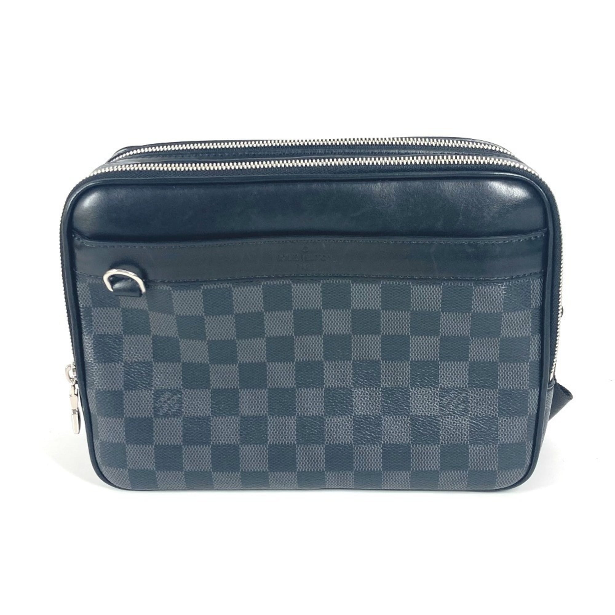 Louis Vuitton Damier Graphite Black Damier Graphite Shoulder Bag (Pre-Owned)