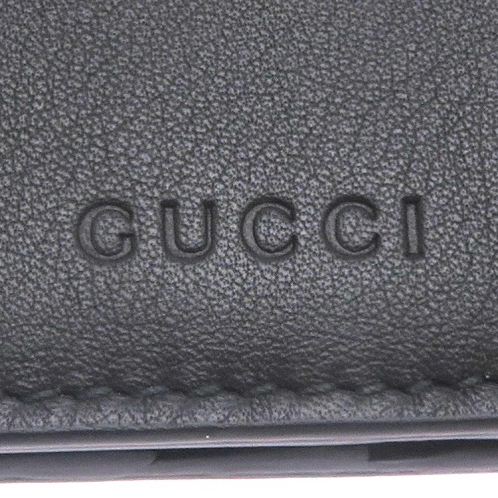 Gucci Black Leather Long Wallet (Bi-Fold) (Pre-Owned)