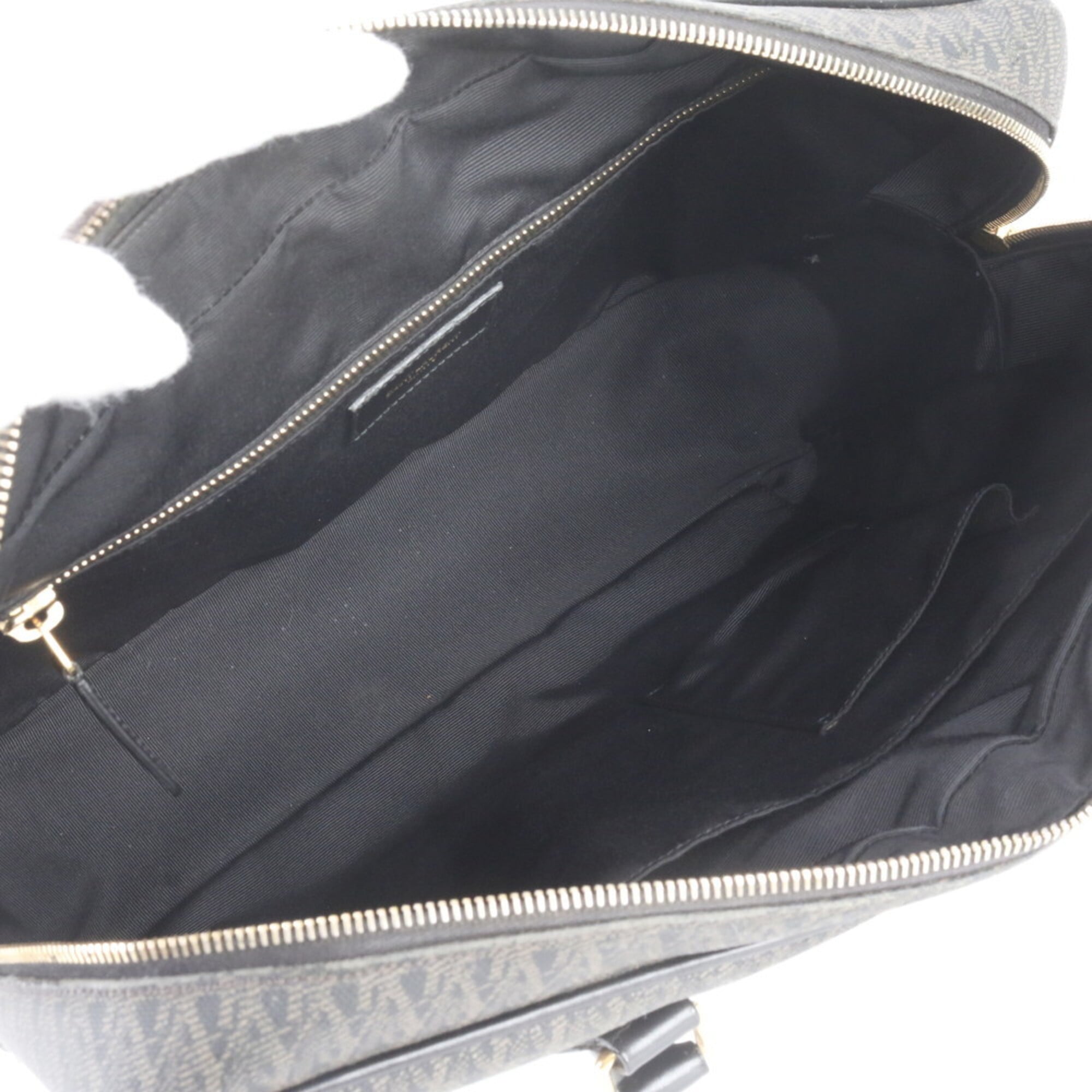 Saint Laurent Black Leather Coated Canvas Briefcase (Pre-Owned)