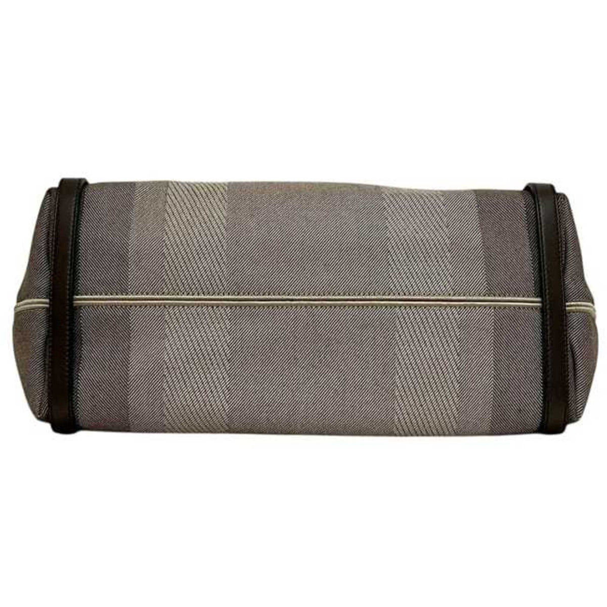 Chloé Brown Canvas Leather Tote Bag (Pre-Owned)