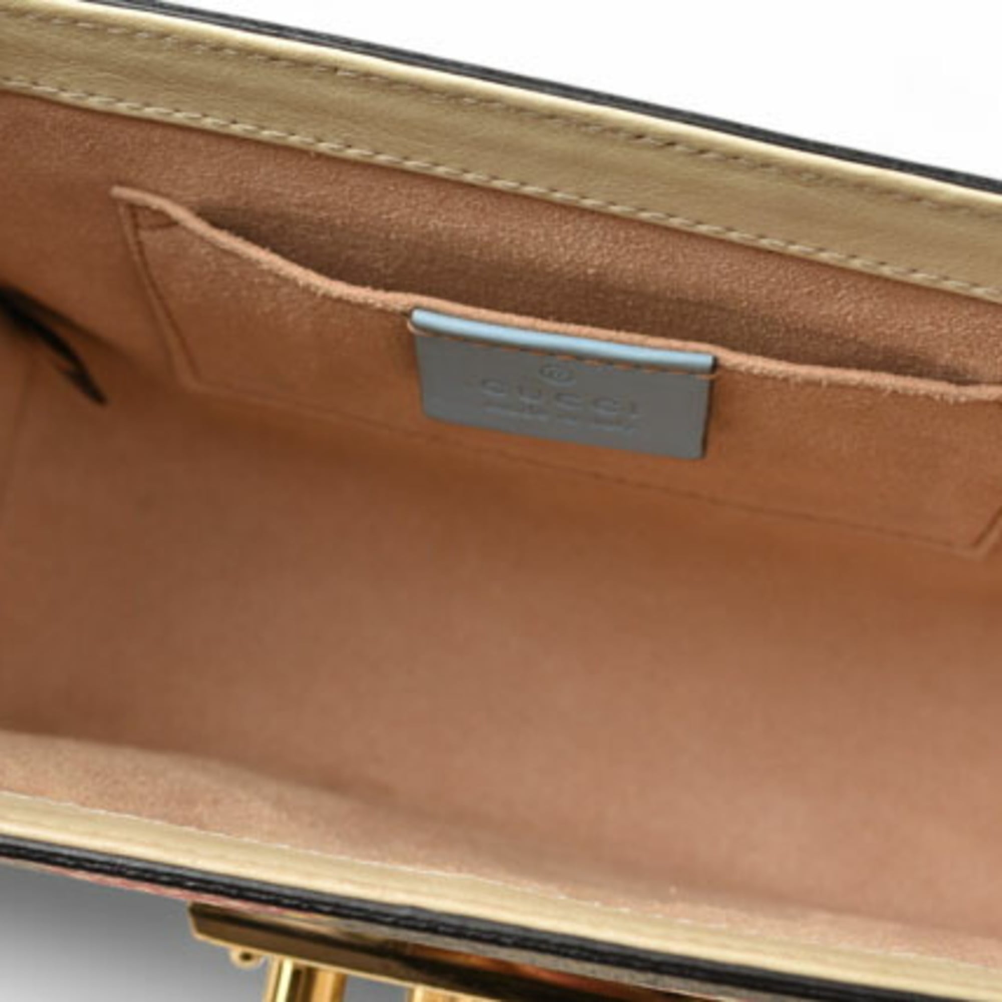 Gucci Beige Blue Brown Gg Supreme Shoulder Bag (Pre-Owned)